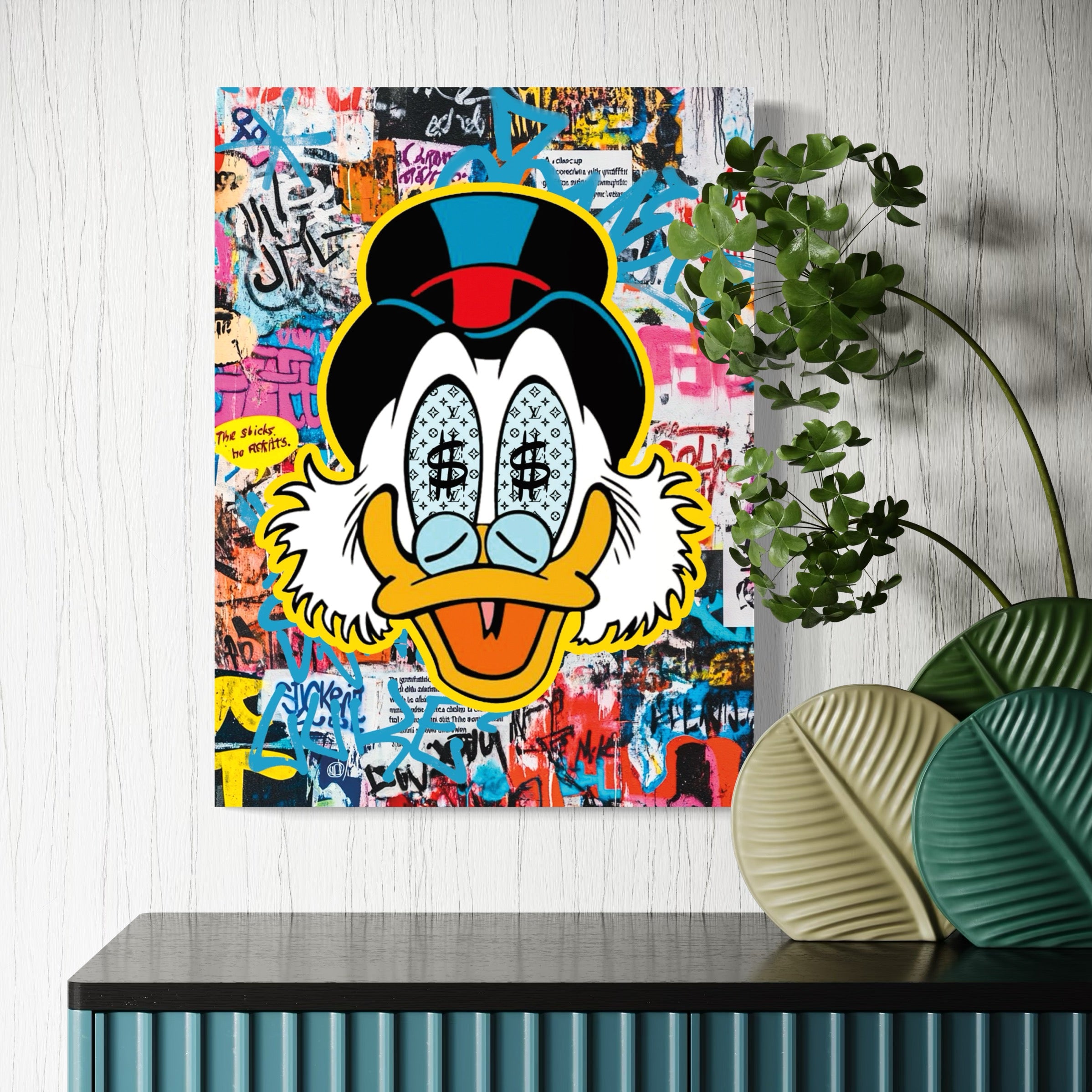 Tableau Picsou - Art Coloré et Urbain - Fabulartz.fr