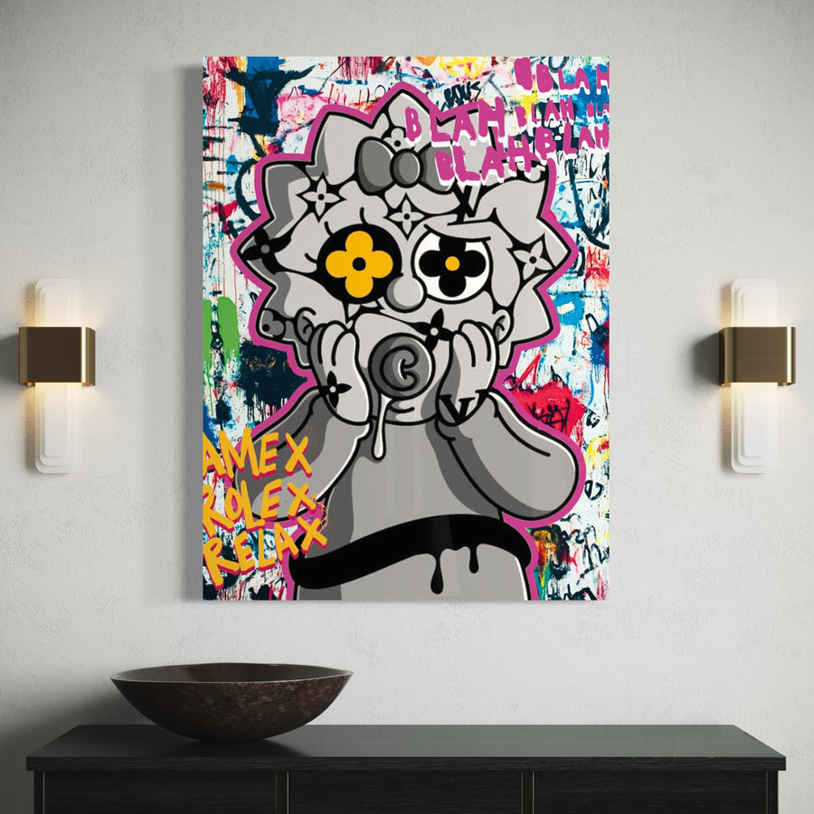 Tableau Simpson - Maggie Urban Chic Street Art