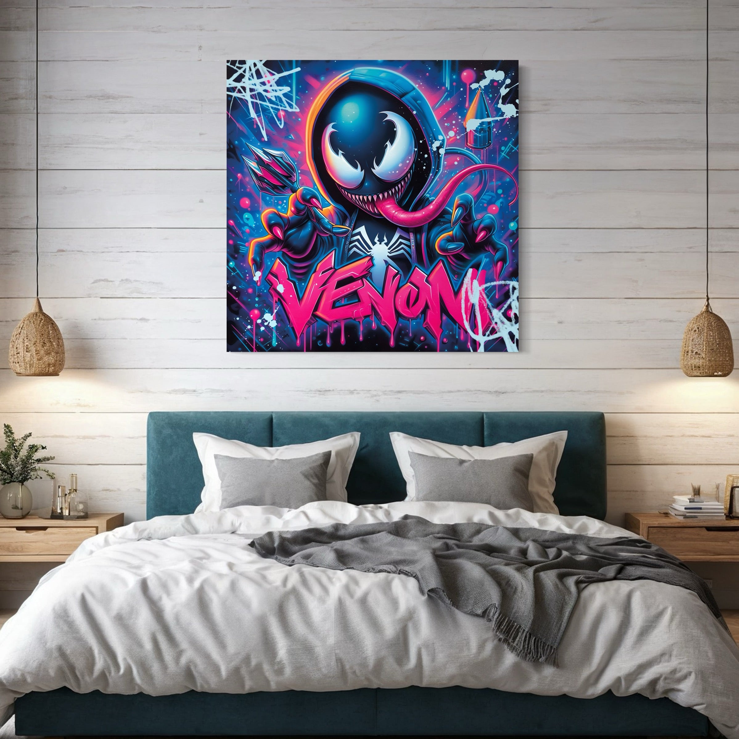 Tableau Venom Street Art - Décoration Murale Moderne - Fabulartz.fr