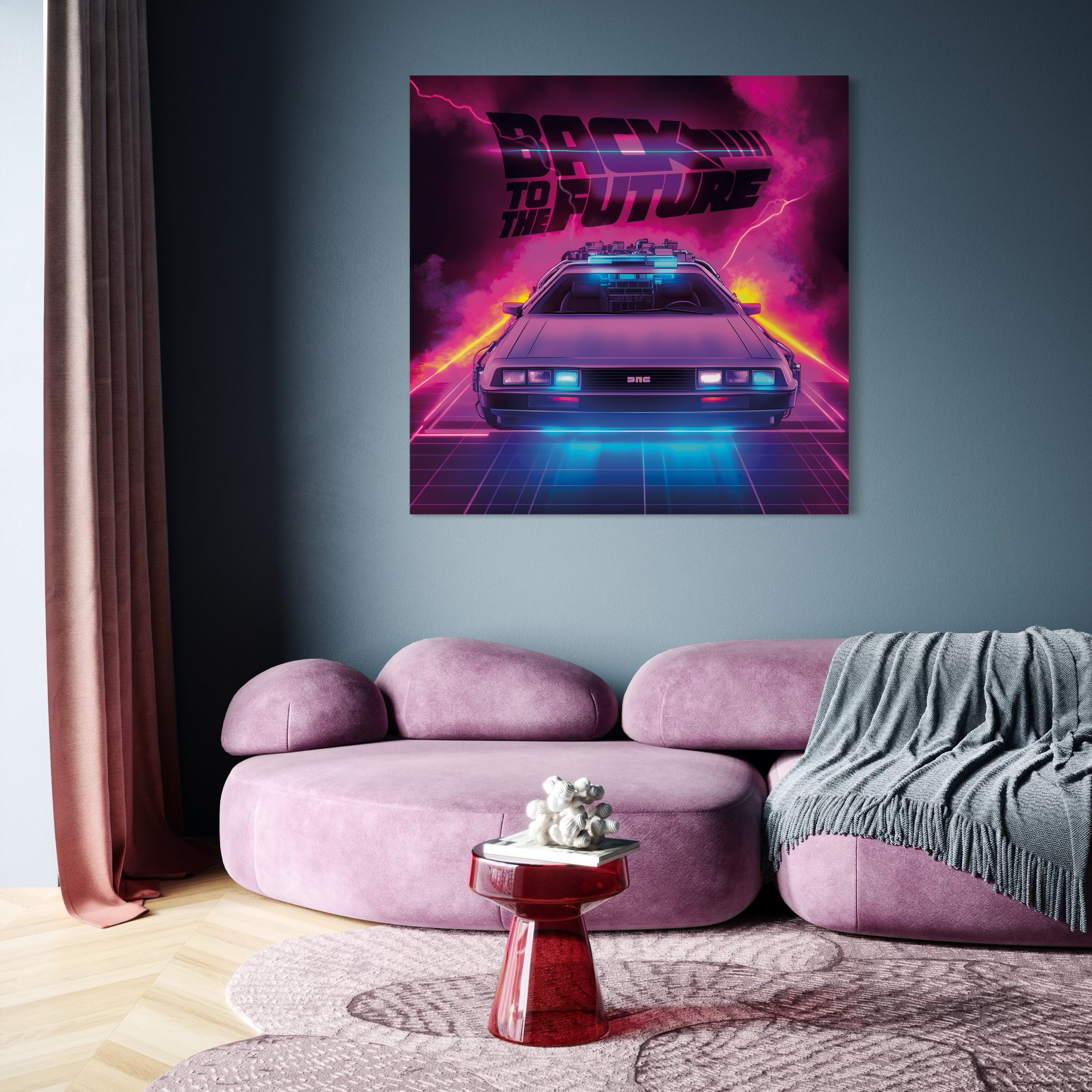 Tableau Retour Vers Le Futur - Delorean - Fabulartz.fr