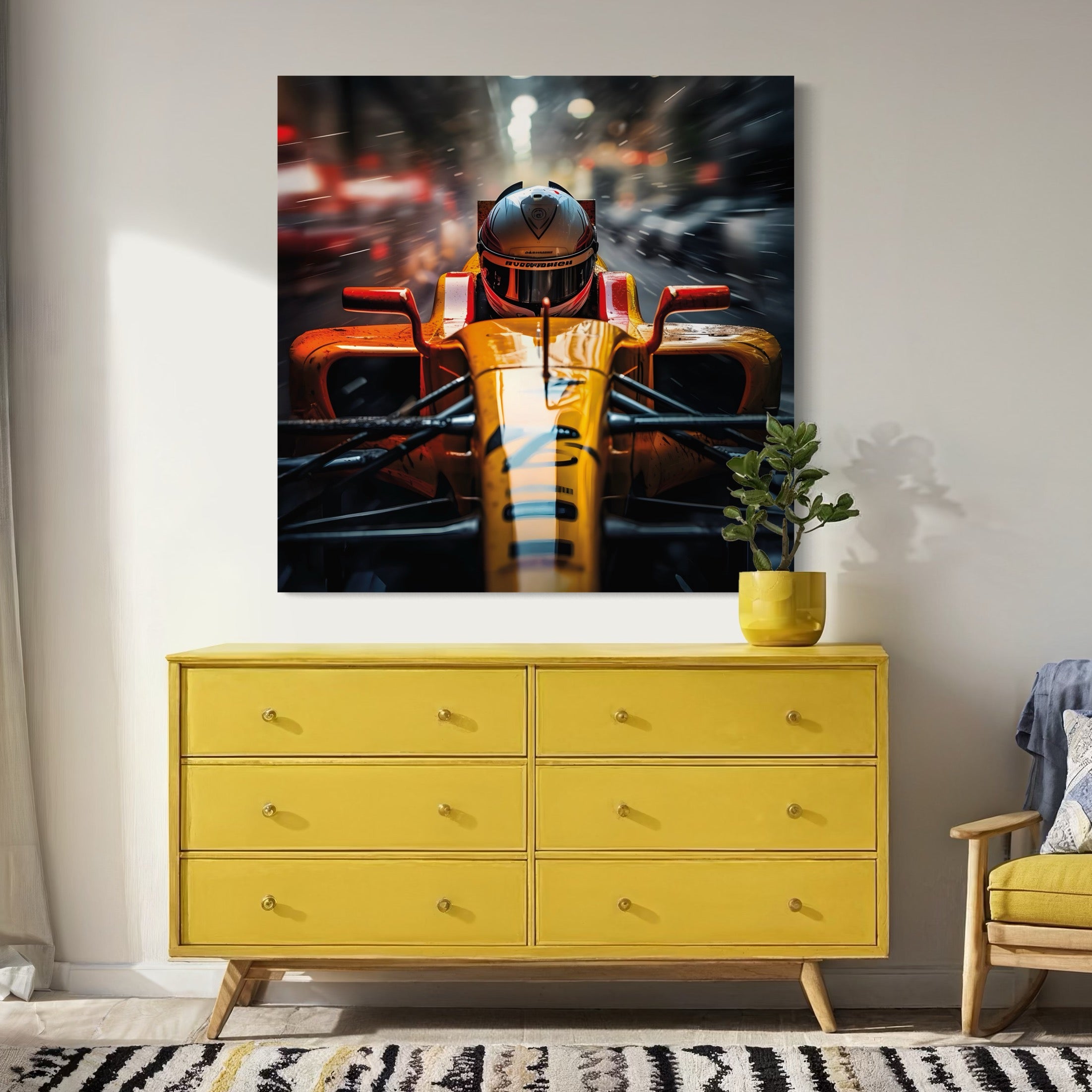 Tableau Formule 1 Vue Du Pilote - Cadre Mural Design - Fabulartz.fr