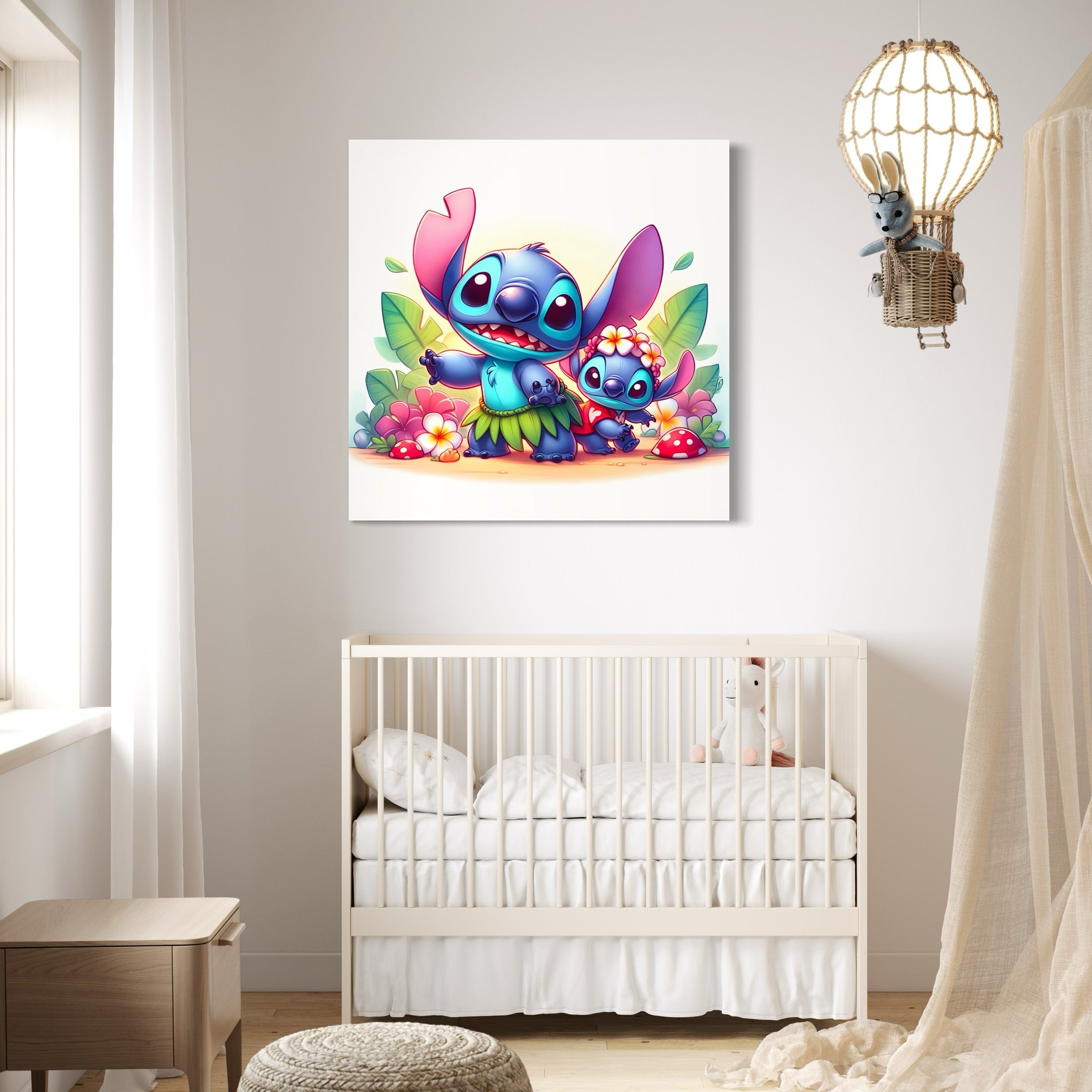 Tableau Stitch Duo - Décoration Murale Moderne - Fabulartz.fr