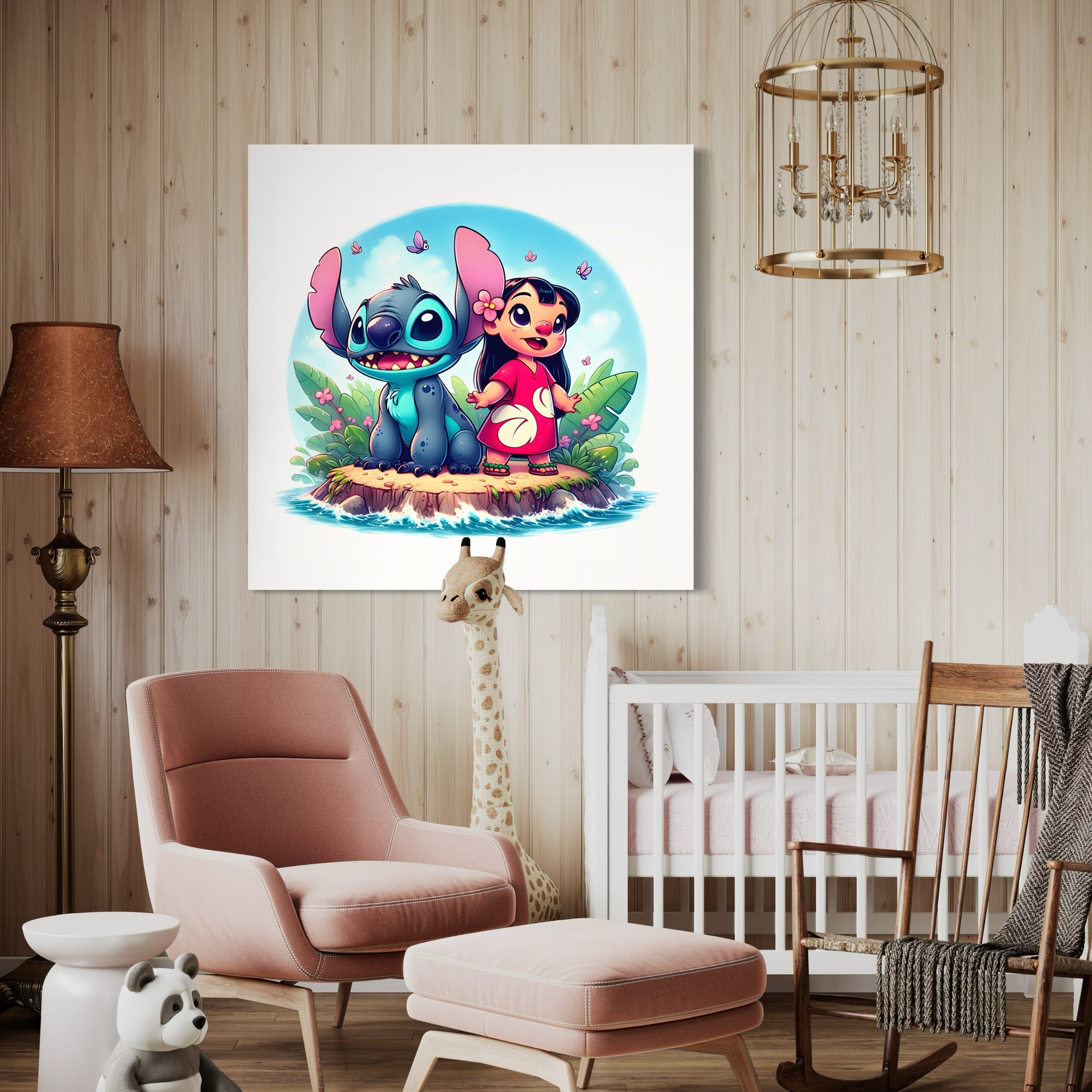 Tableau Stitch Île - Décoration Murale Moderne - Fabulartz.fr