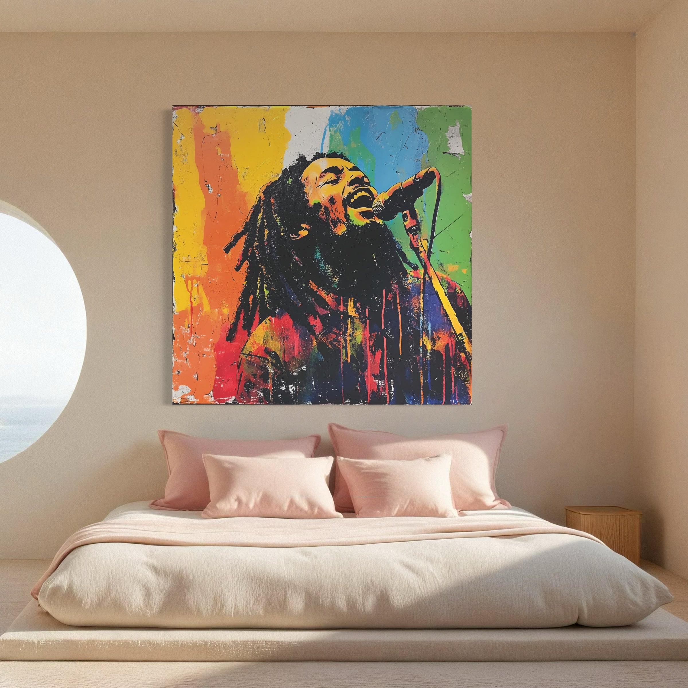 Tableau Bob Marley Chanteur Légendaire - Déco Murale Moderne - Fabulartz.fr