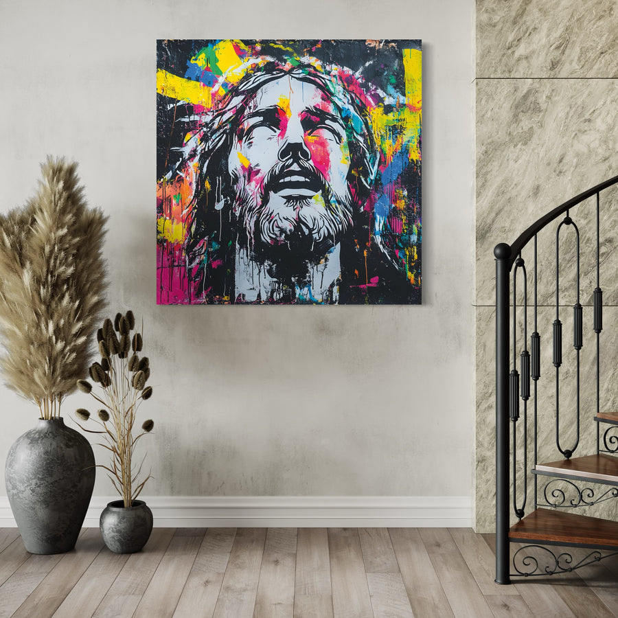 Quadro cristiano multicolore - Déco Murale Design