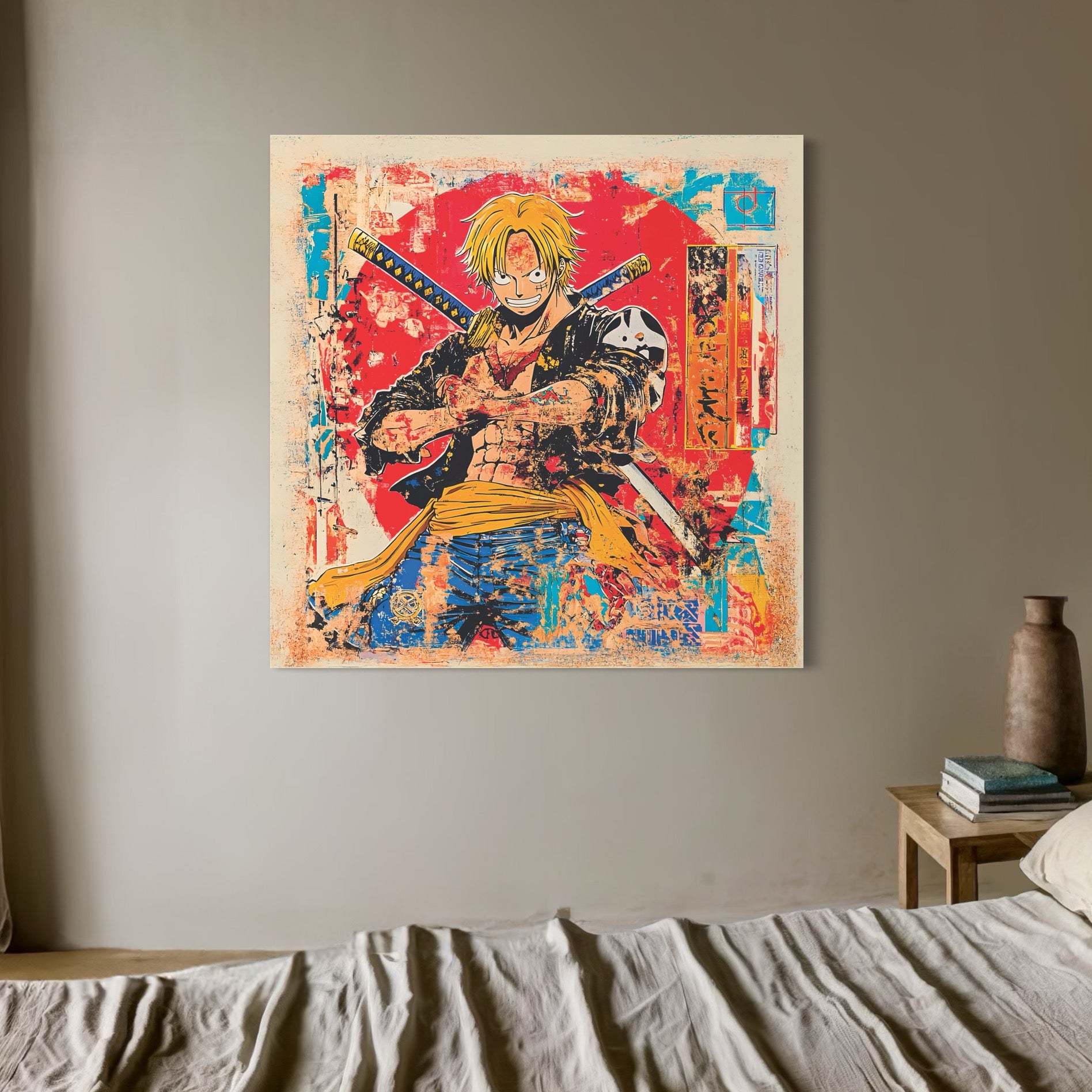 Tableau One Piece Zoro Prêt au Combat - Cadre Déco - Fabulartz.fr