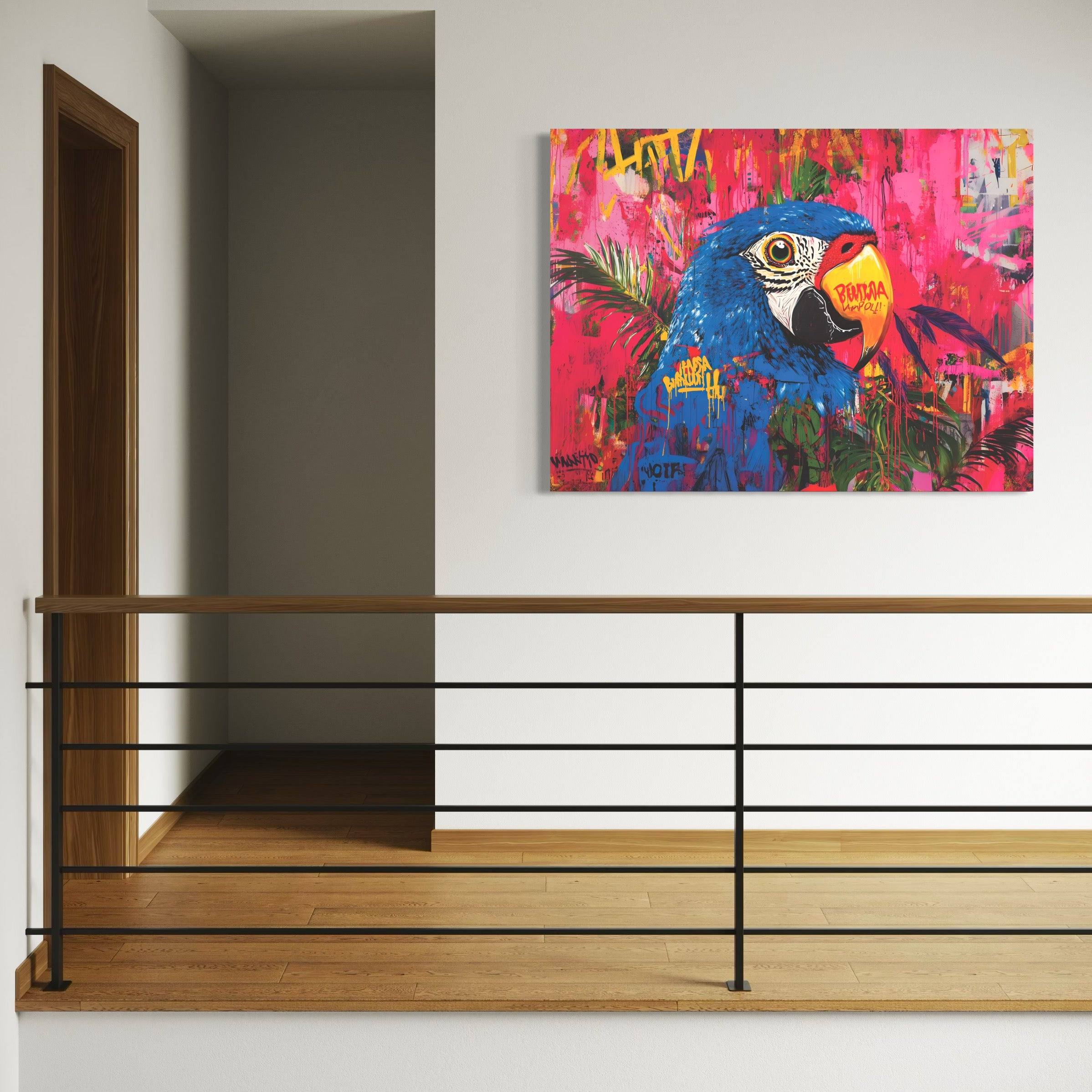 Tableau Animaux Perroquet Tropical - Déco Murale Moderne