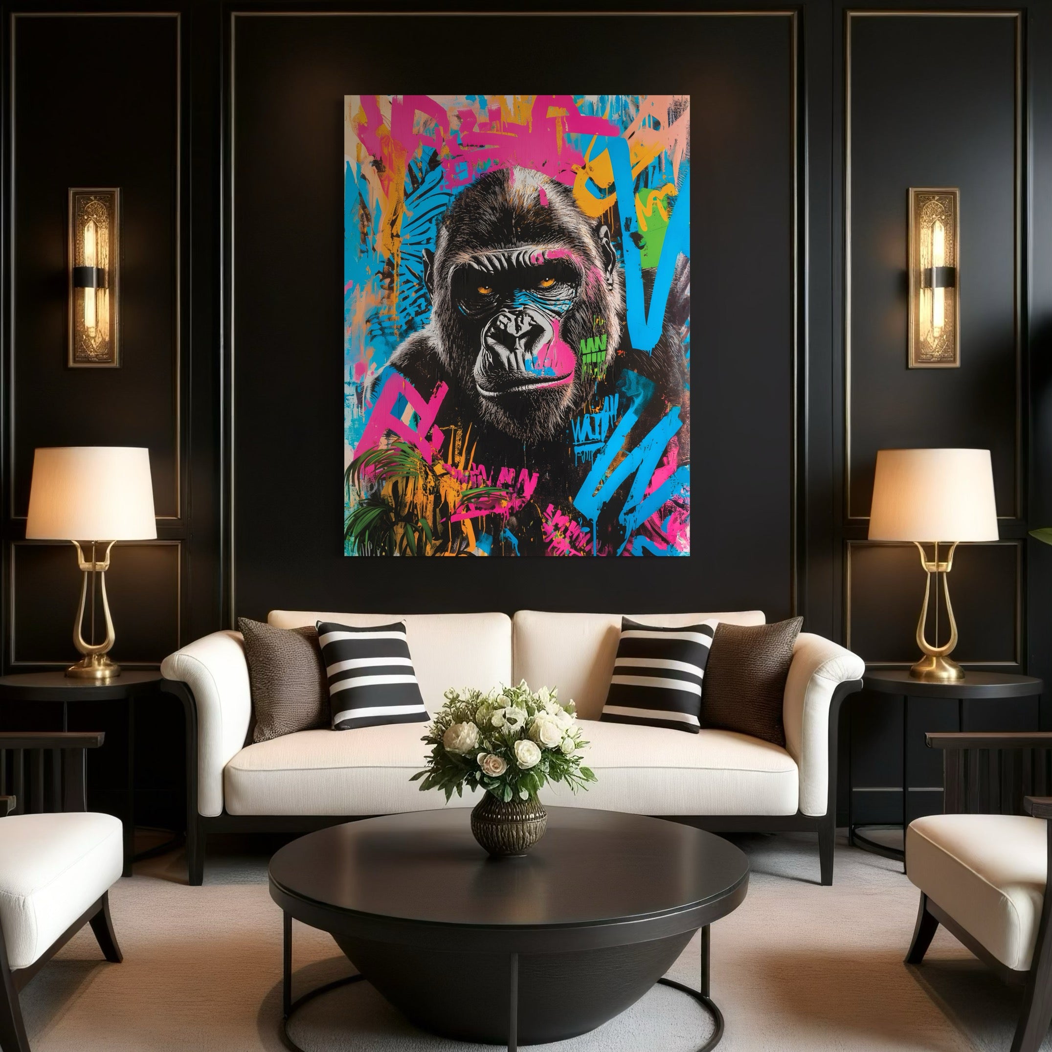 Tableau Gorille Artiste - Décoration Murale Design