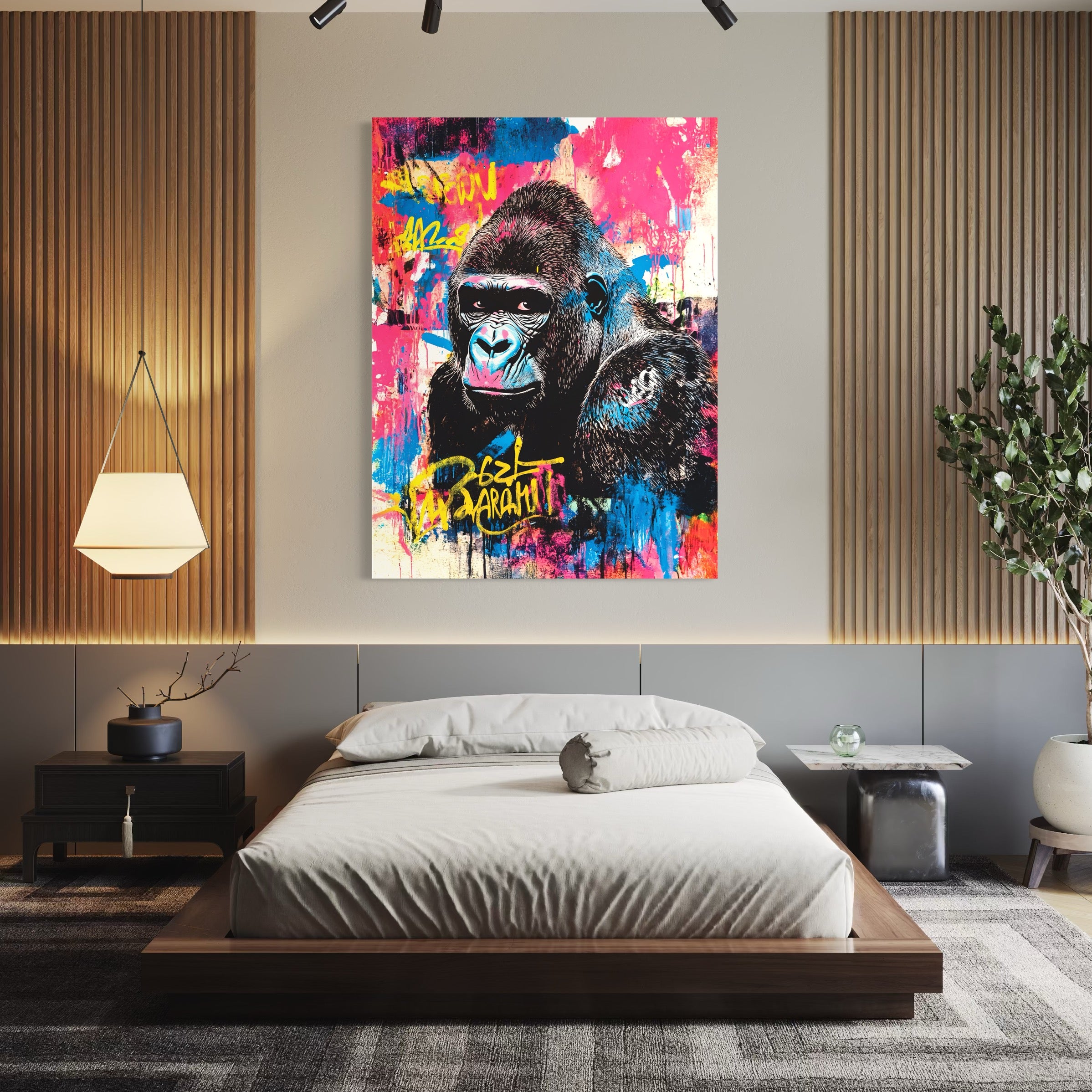 Tableau Gorille Expressif - Cadre Déco Moderne