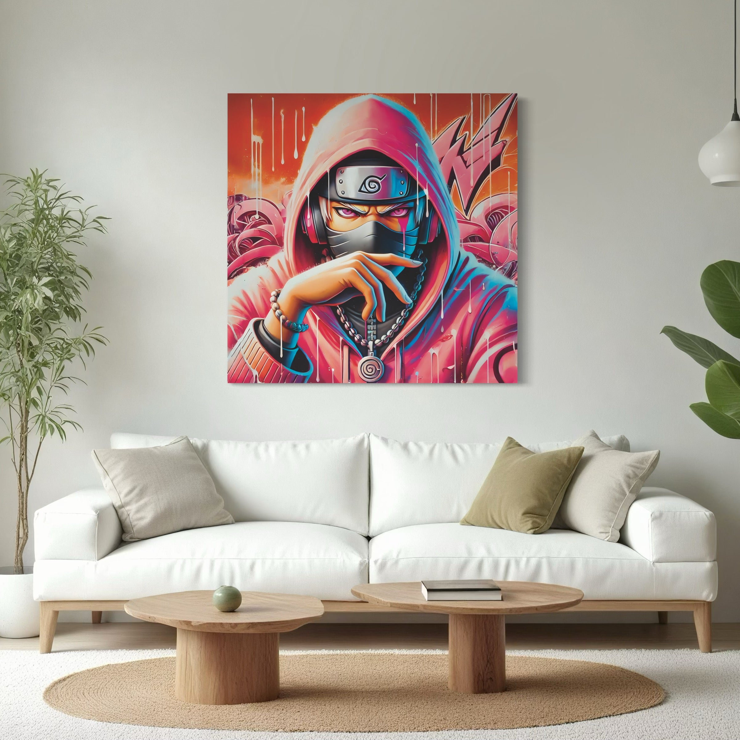 Tableau Naruto Kakashi Hoodie - Déco Murale Design Moderne