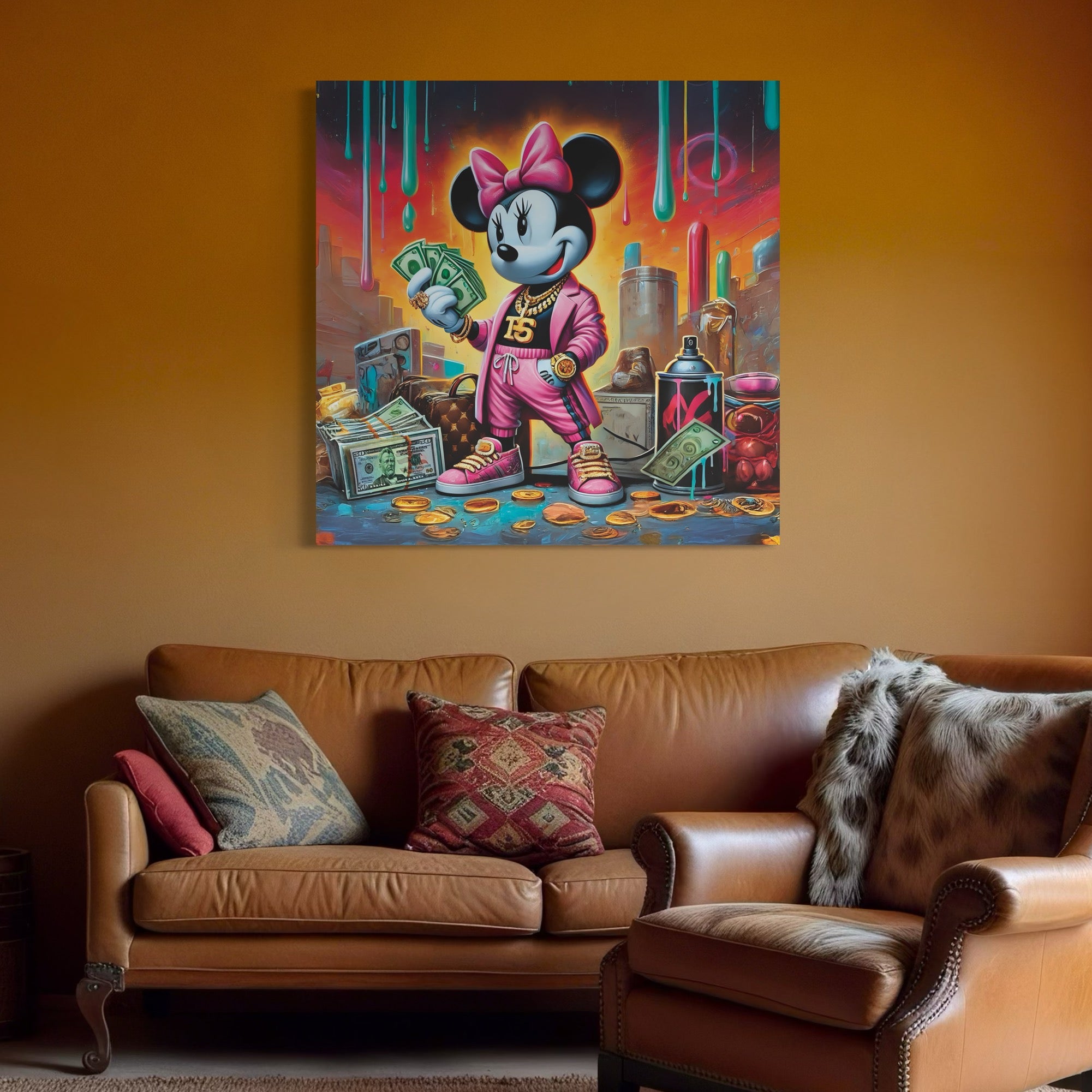 Tableau Minnie Urban Glam - Décoration Murale Design