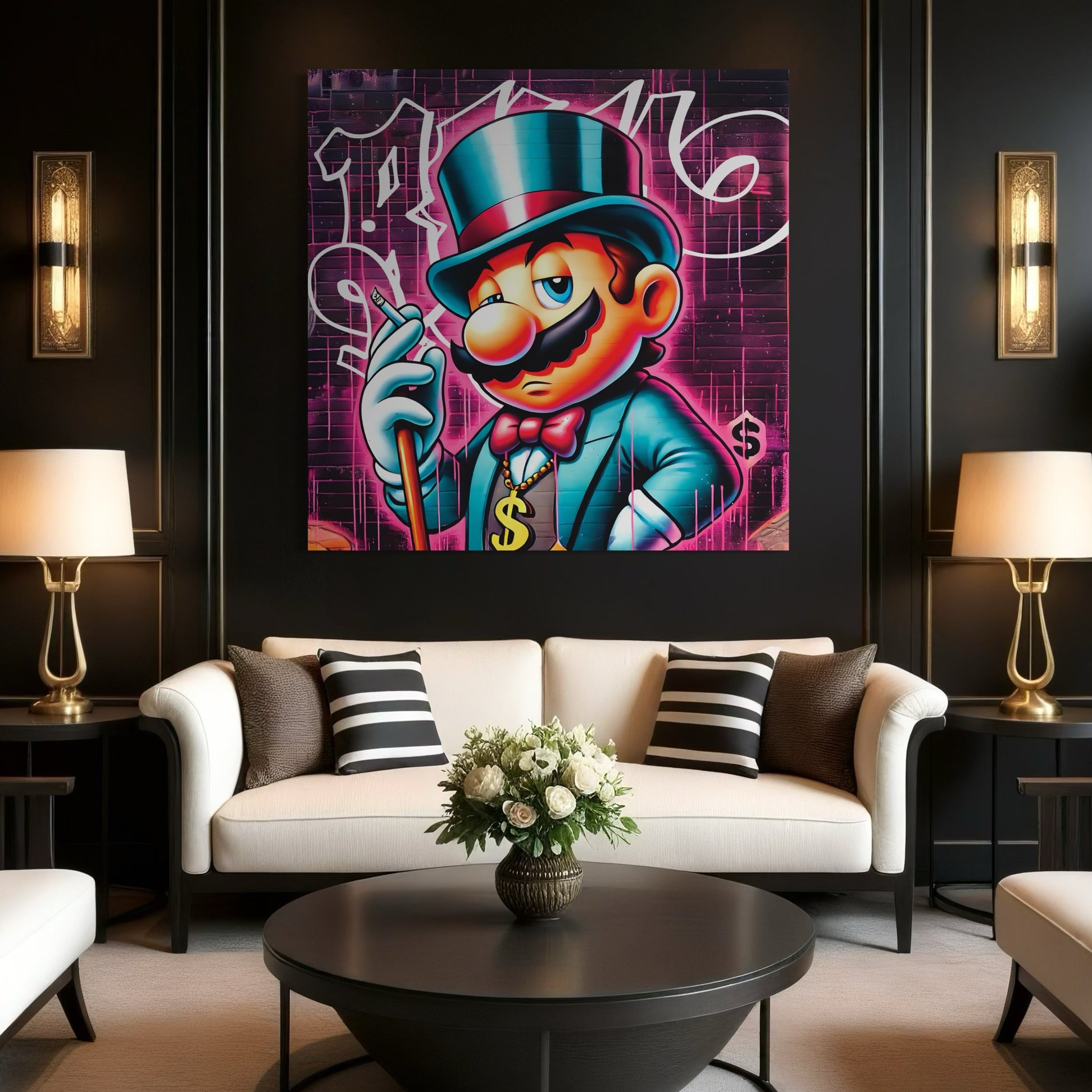 Tableau Mario Élégant Urbain - Décoration Murale Design Cadre Déco