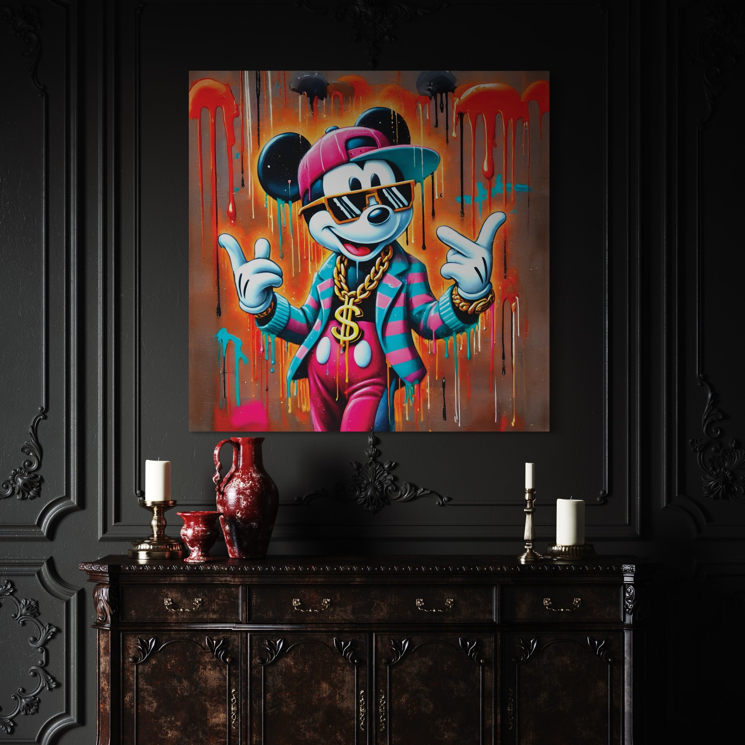 Tableau Mickey Pop Colors - Décoration Murale Design