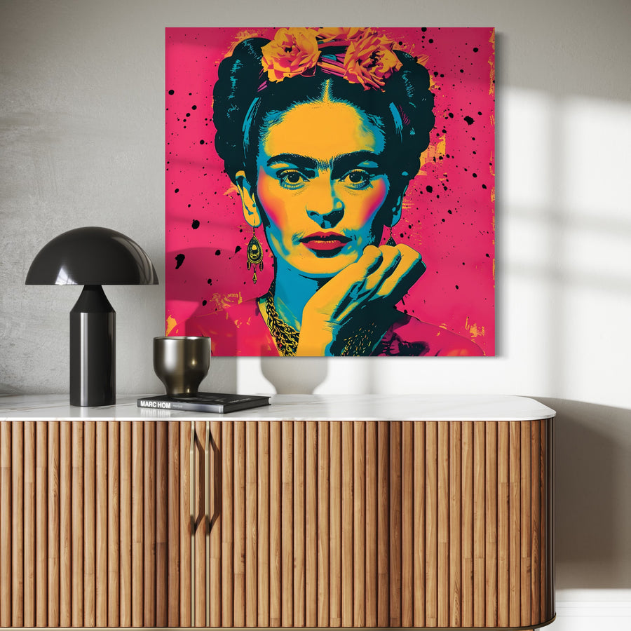 Tableau Iconique Frida Kahlo - Art Mural Pop Art