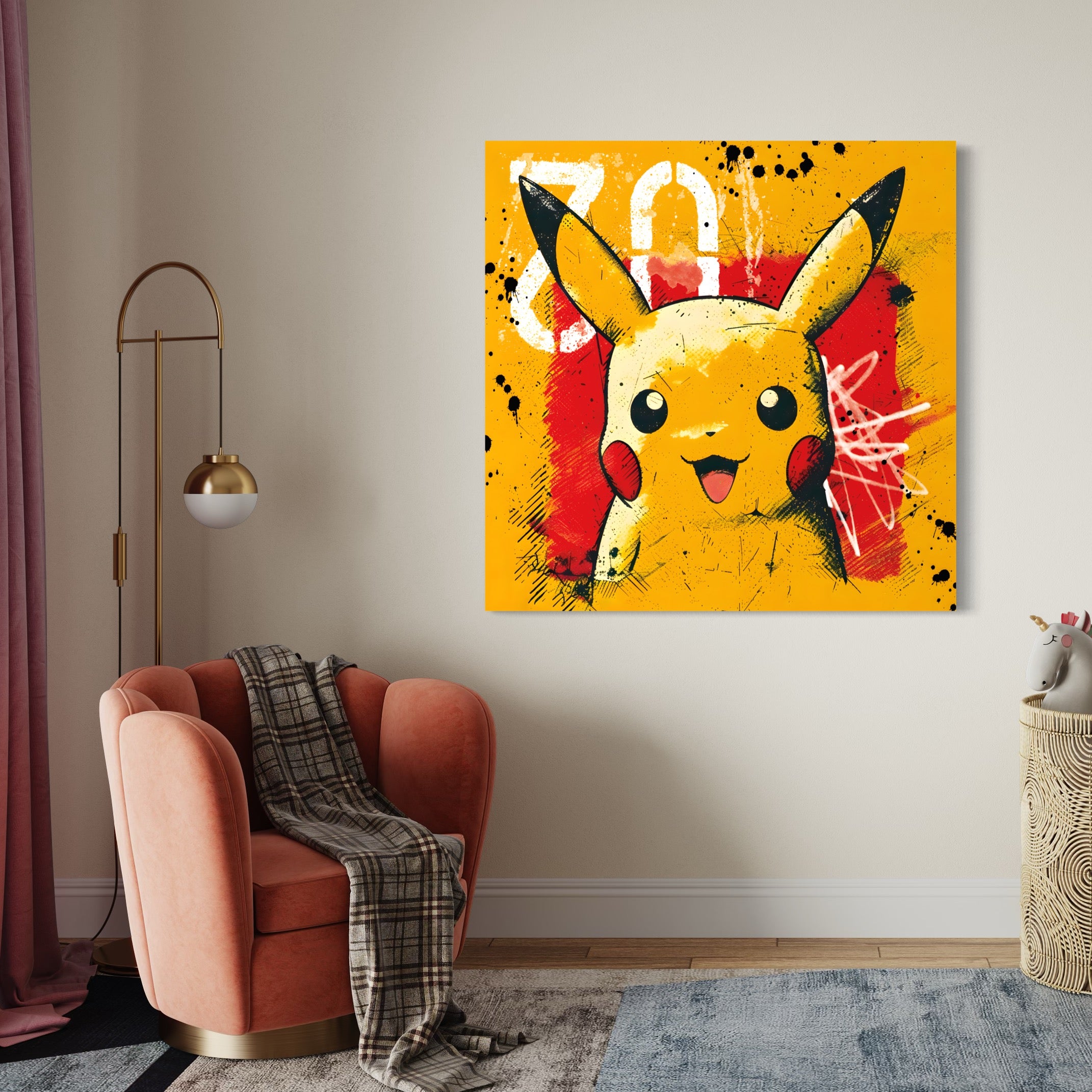Tableau Pokémon Vibrant - Cadre Déco Mural pour Décoration Intérieure - Fabulartz.fr