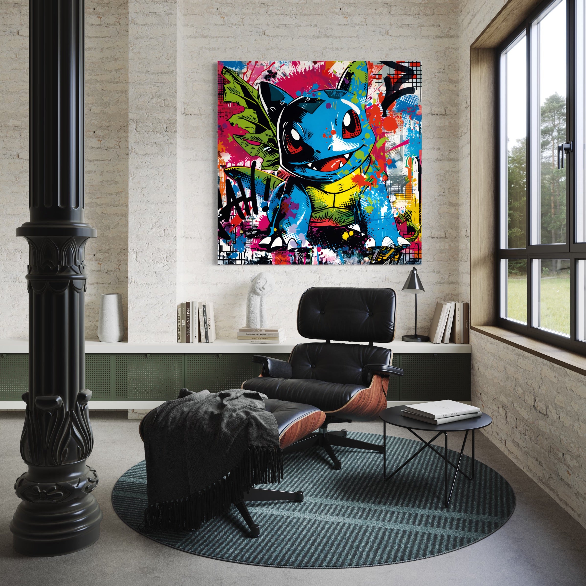 Tableau Dynamique de Bulbizarre - Cadre Déco Moderne - Fabulartz.fr