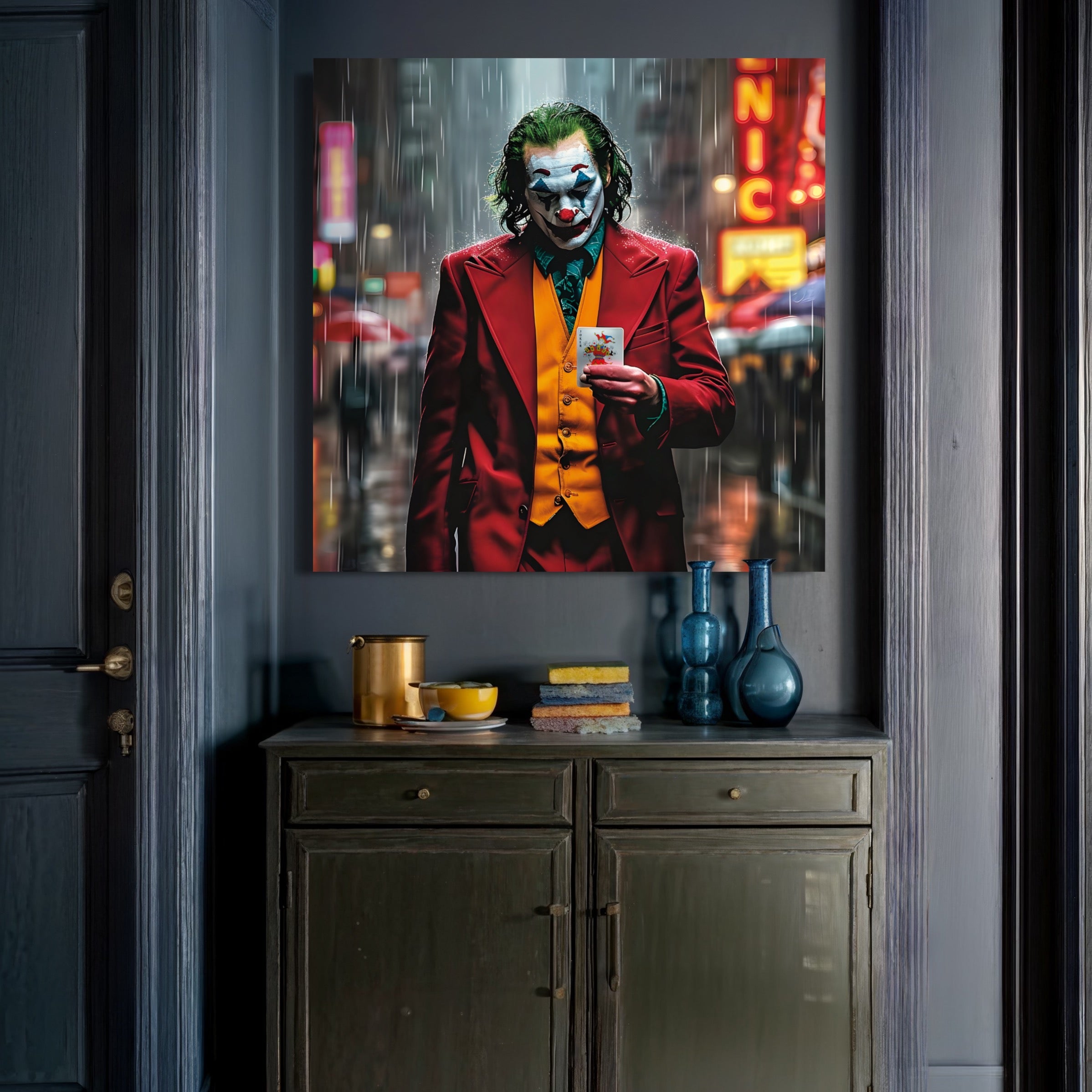 Tableau Cinématographique du Joker - Art Mural Moderne - Fabulartz.fr