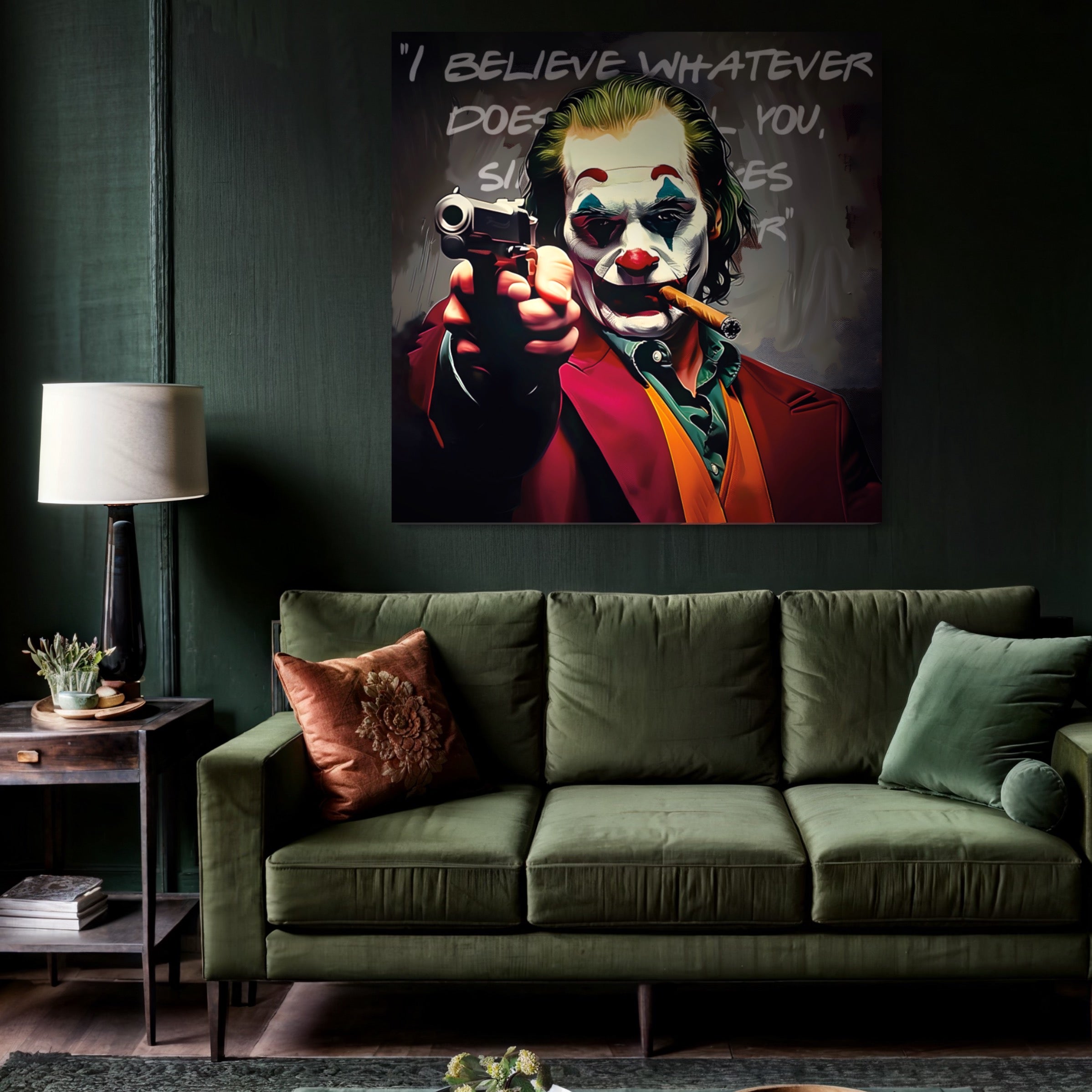Tableau Iconique du Joker - Art Mural Inspirant - Fabulartz.fr
