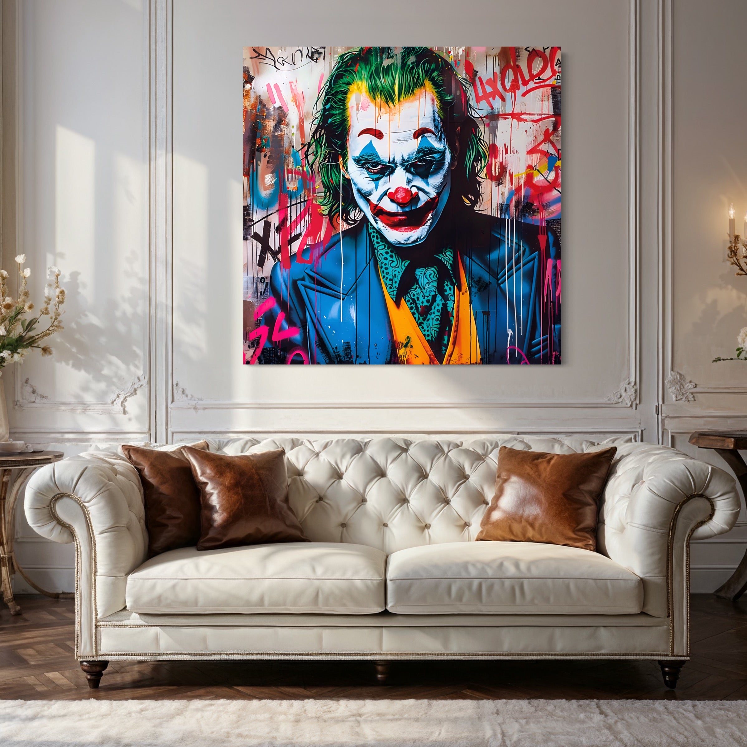 Tableau du Joker - Art de Rue Coloré - Fabulartz.fr