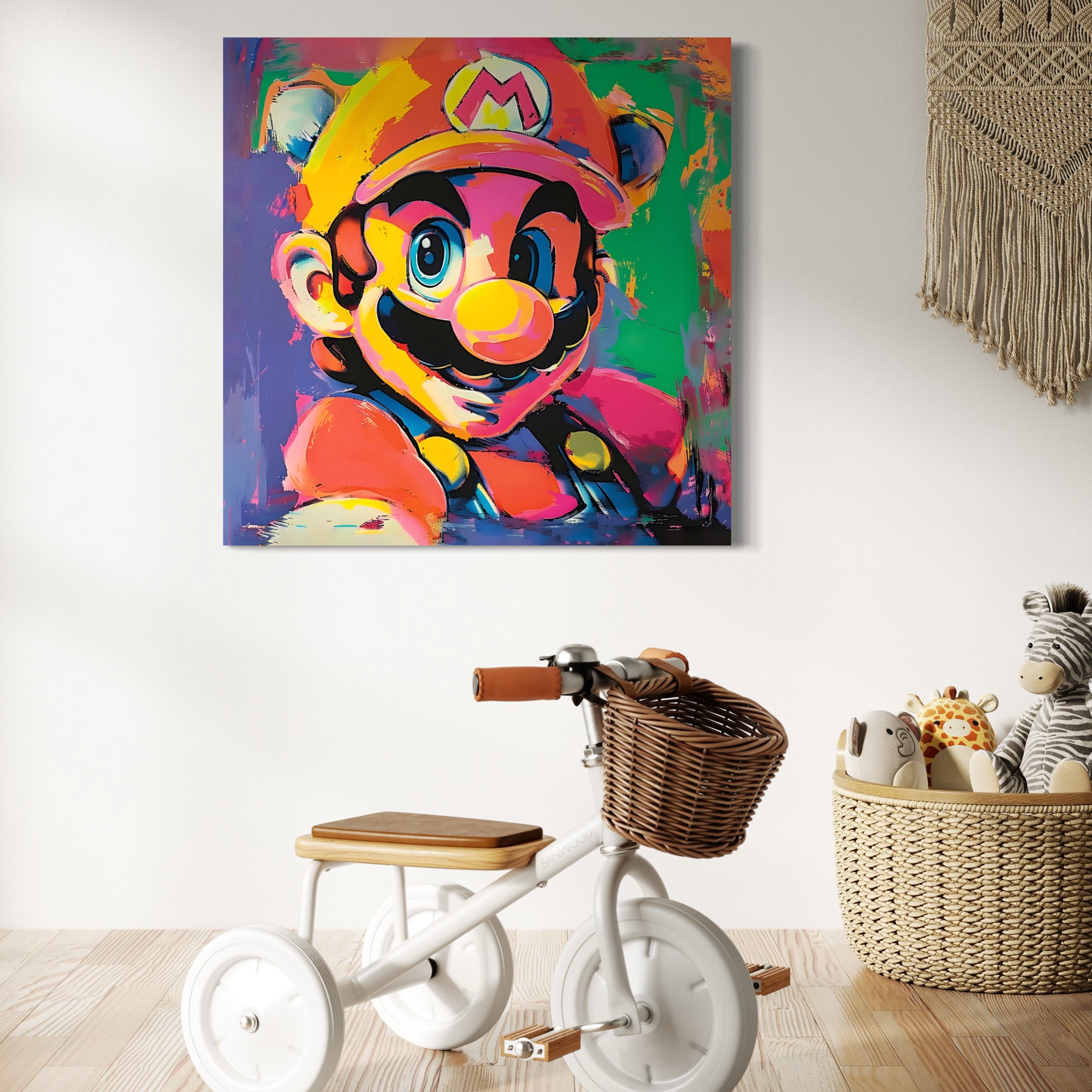 Tableau Mario Vibrant - Décoration Murale Colorée - Fabulartz.fr