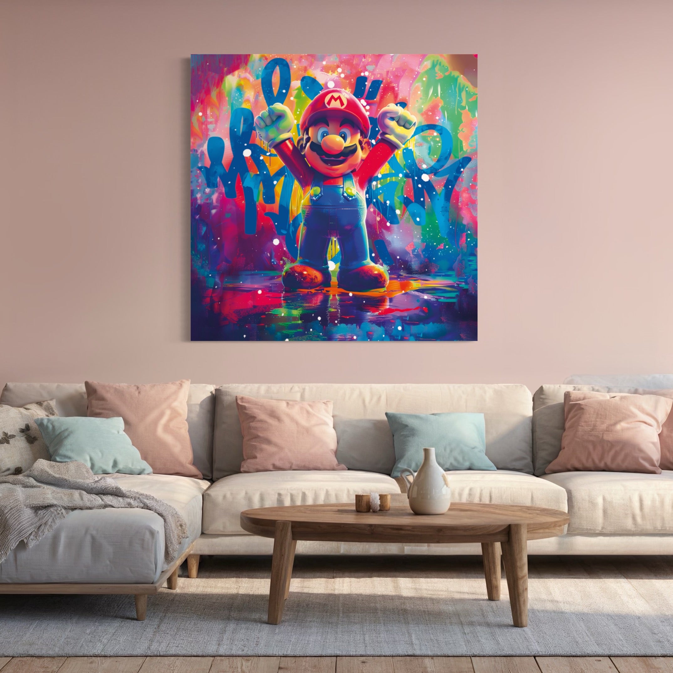 Tableau Mario Lumineux - Décoration Murale Design - Fabulartz.fr