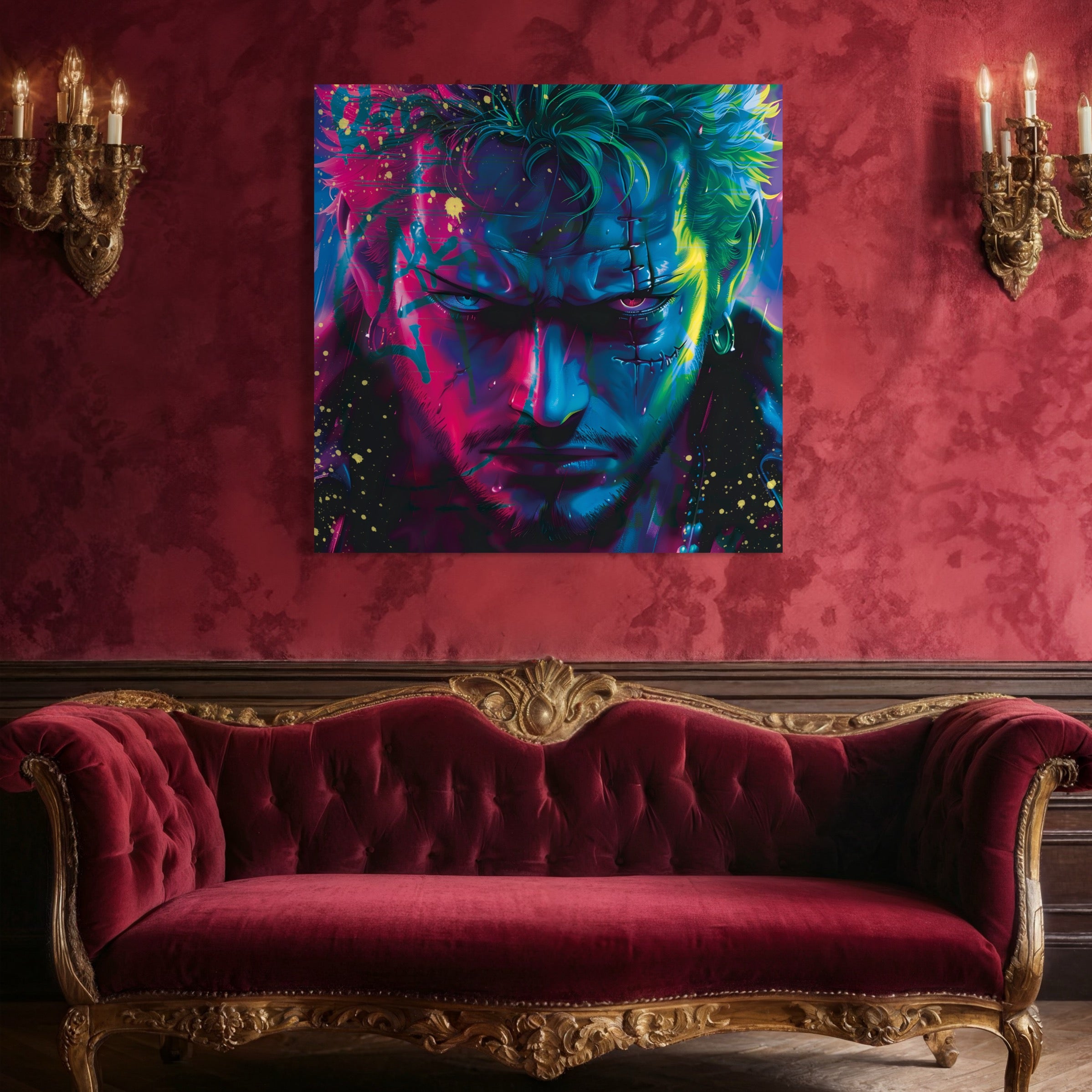 Tableau One Piece - Zoro Multicolore - Décoration Murale Design - Fabulartz.fr