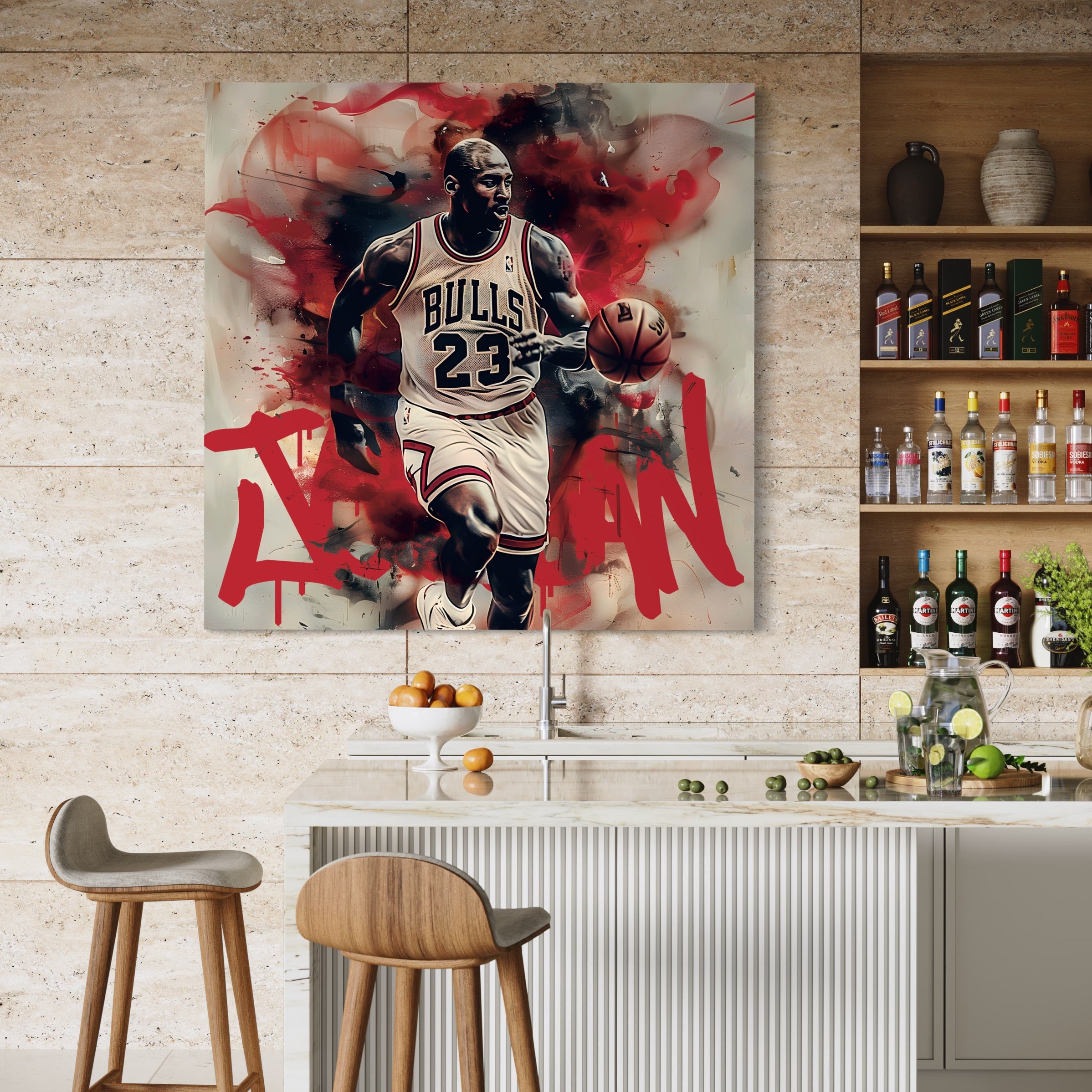 Tableau Michael Jordan Bulls - Cadre Déco Sportif - Fabulartz.fr