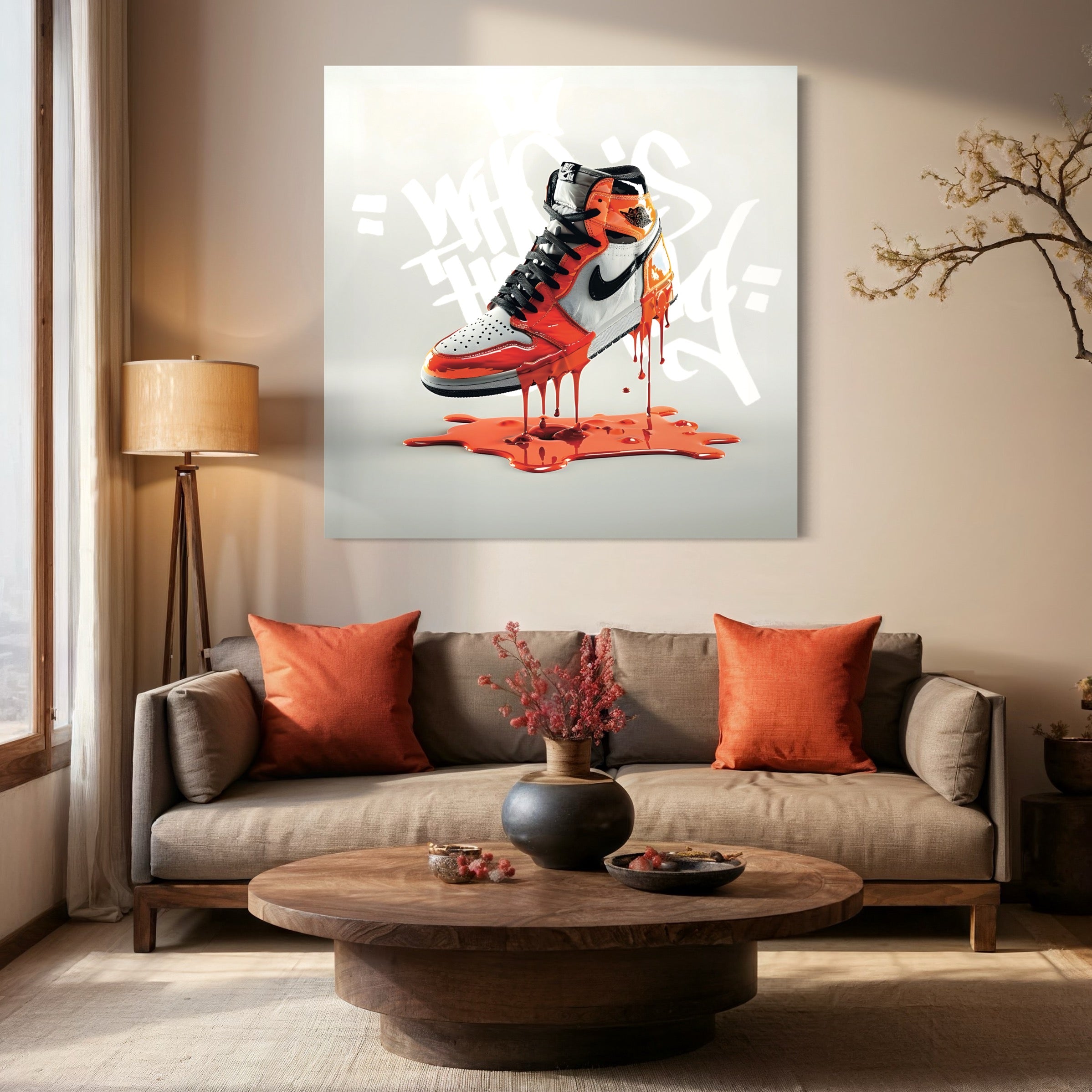 Tableau Sneakers NikeSanguines - Décoration Murale Design - Fabulartz.fr