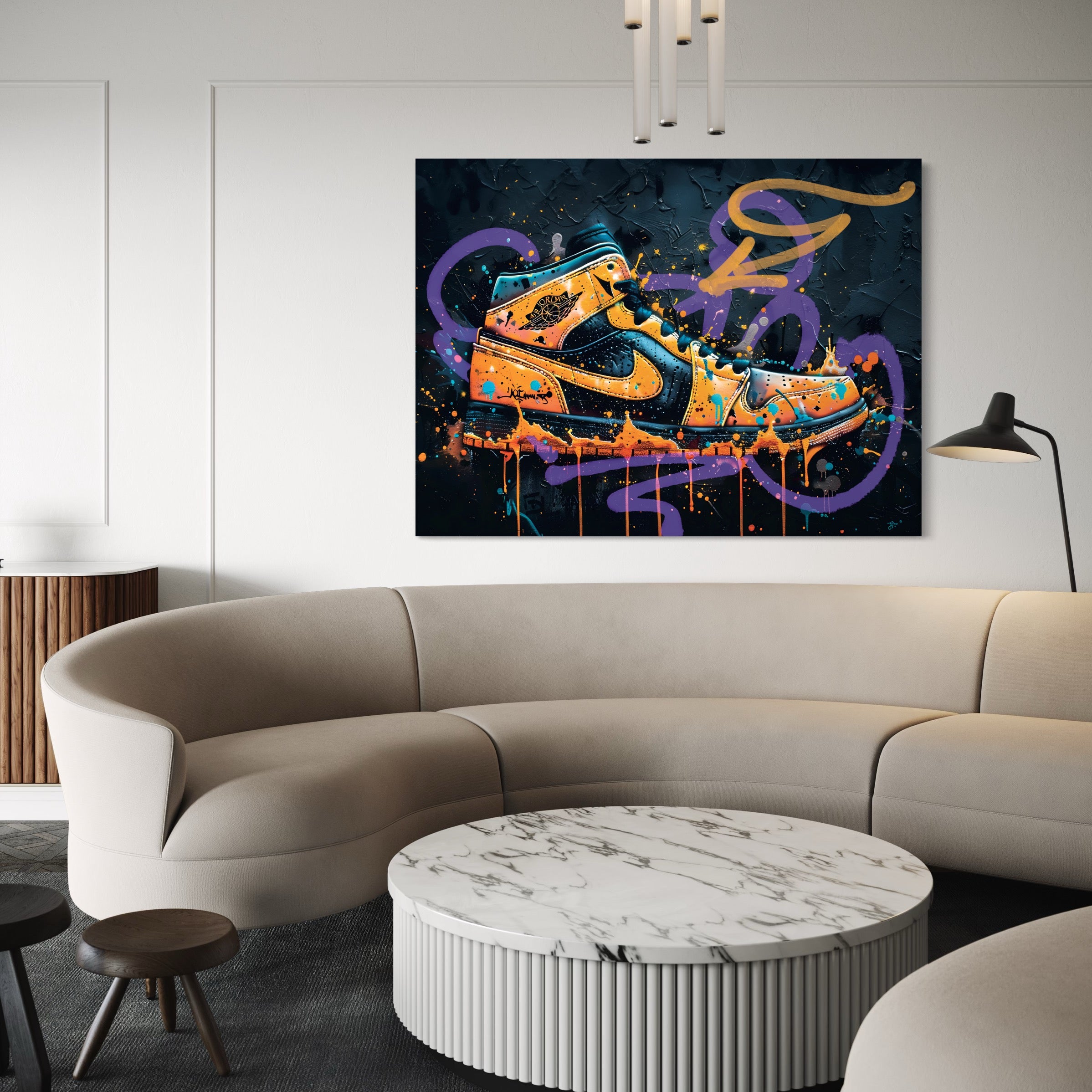 Tableau Sneakers Nike Color Splash - Décoration Murale Design - Fabulartz.fr