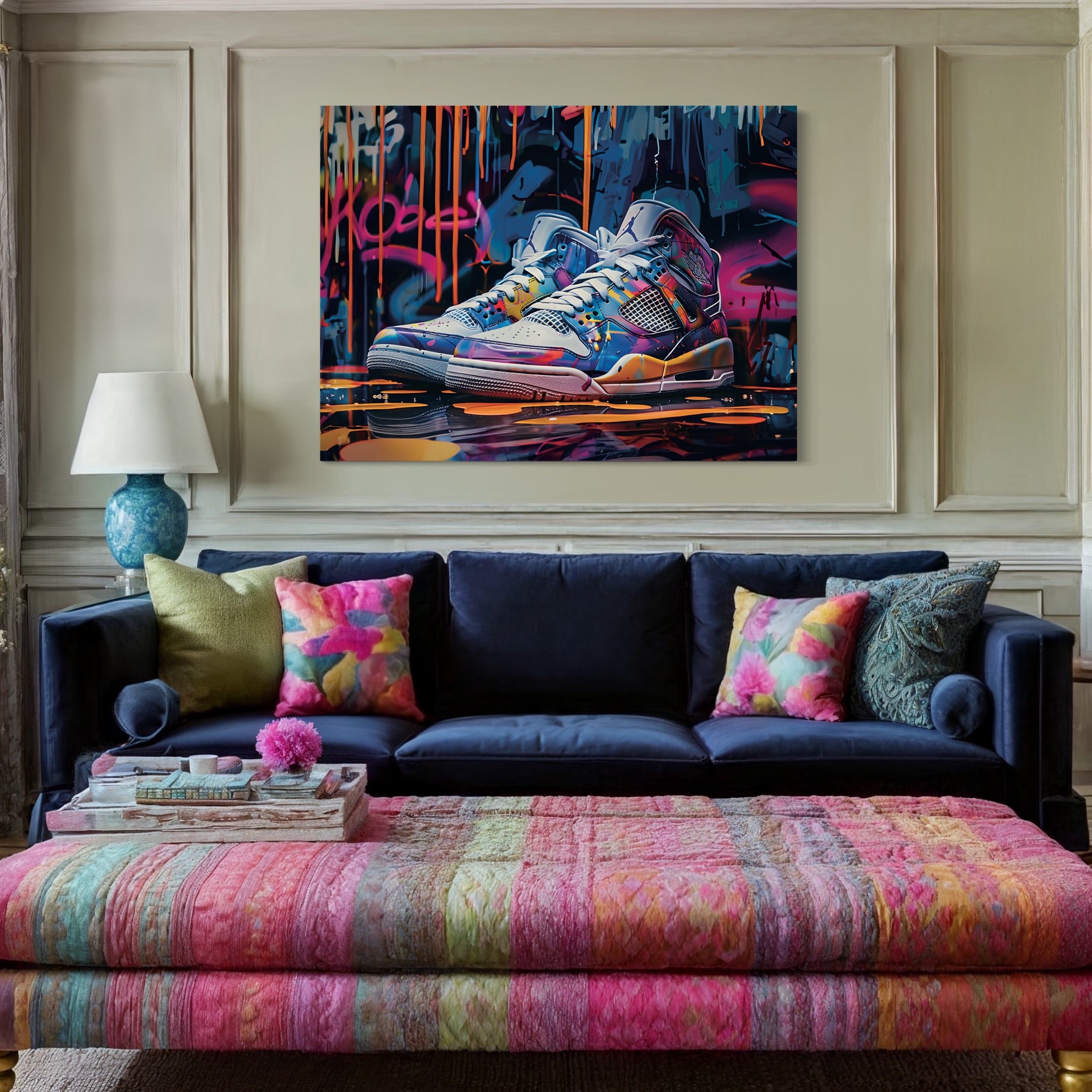 Tableau Sneakers Nike Urban Vibes - Décoration Murale Design - Fabulartz.fr