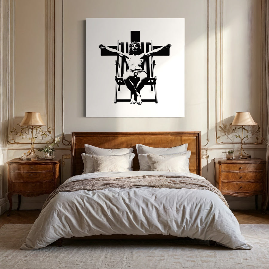 Tableau Street Art Crucifixion - Décoration Murale Design & Déco
