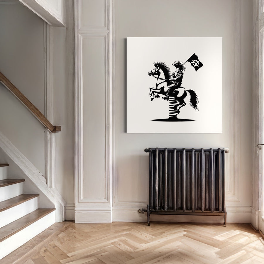 Street Art Punk Knight - Arte murale design e deco