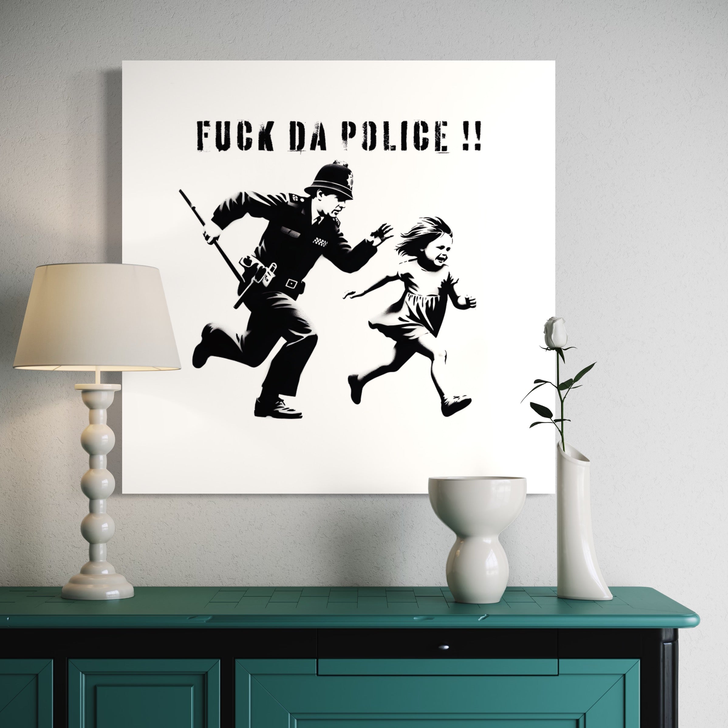 Tableau Street Art Protestation - Décoration Murale Design & Déco - Fabulartz.fr