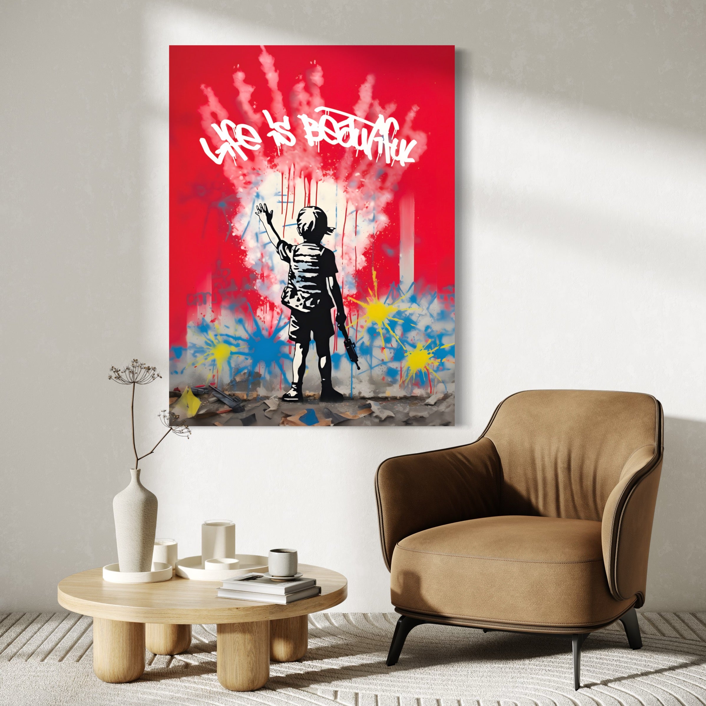 Tableau Street Art Beauté - Décoration Murale Design & Déco - Fabulartz.fr