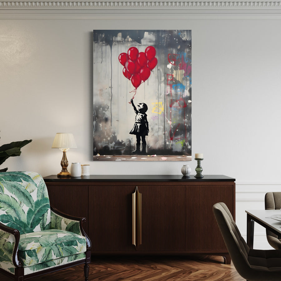 Painting Street Art Balloons - Wall Decoration Design & Deco