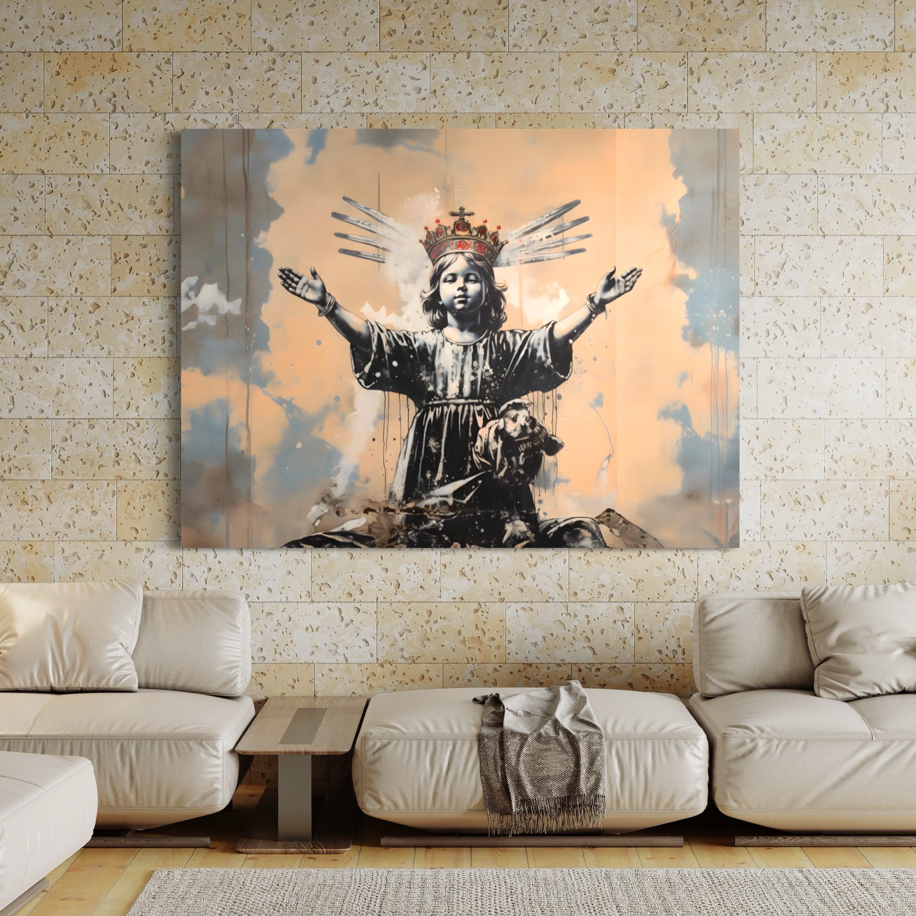 Tableau Street Art Ange - Décoration Murale Design & Déco - Fabulartz.fr