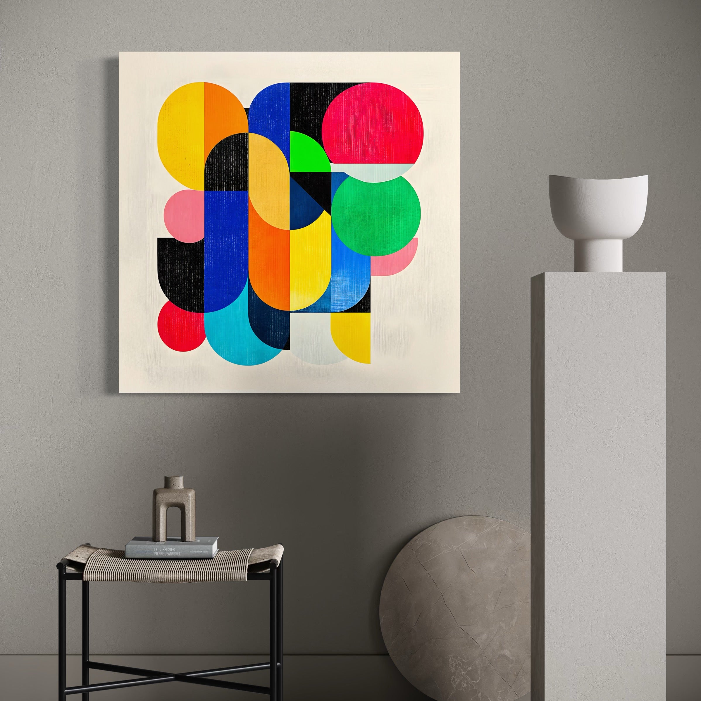 Tableau Abstrait - Fusion Chromatique