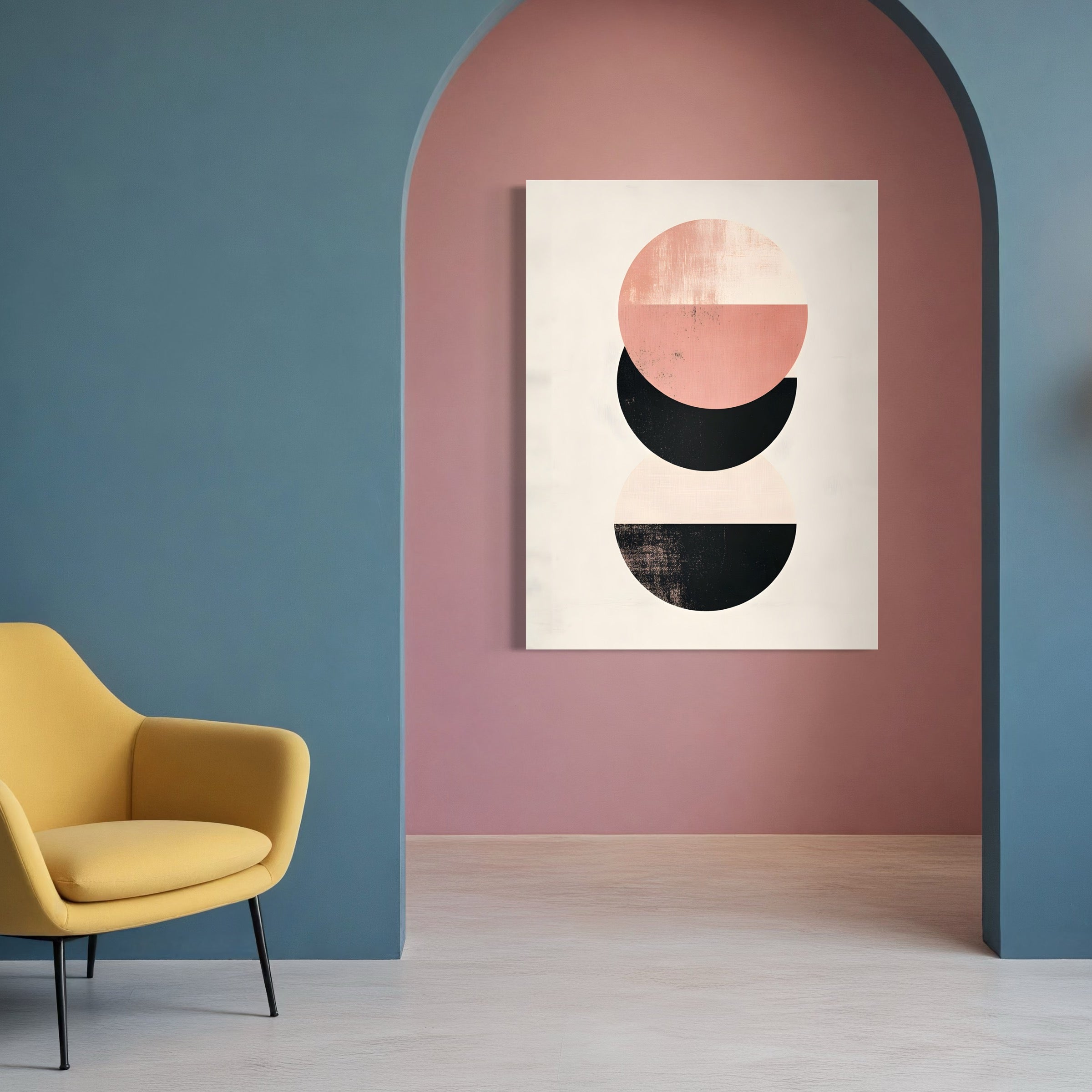 Tableau Abstrait - Équilibre Géométrique