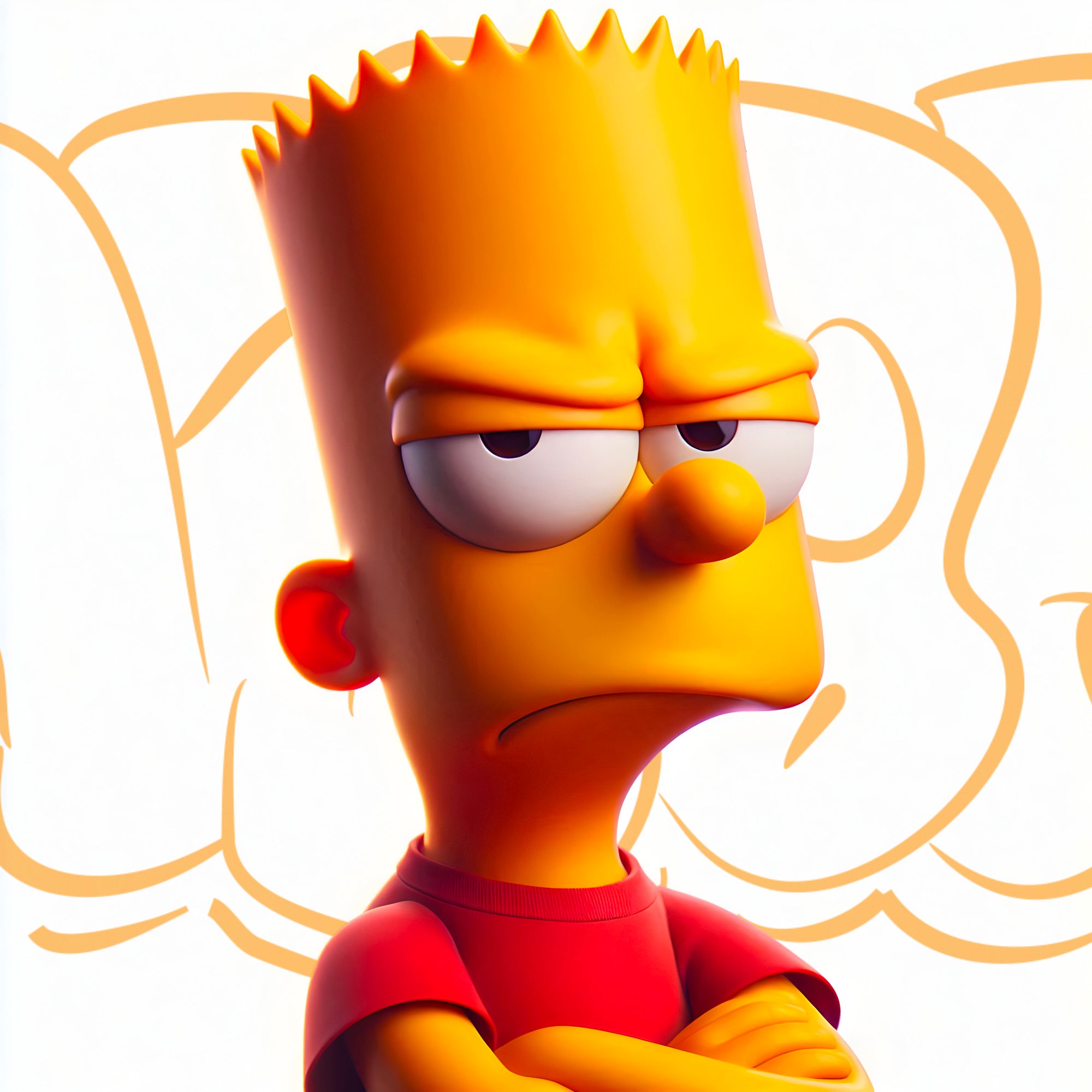 Tableau Portrait Bart Rebelle - Cadre Murale Design - Fabulartz.fr