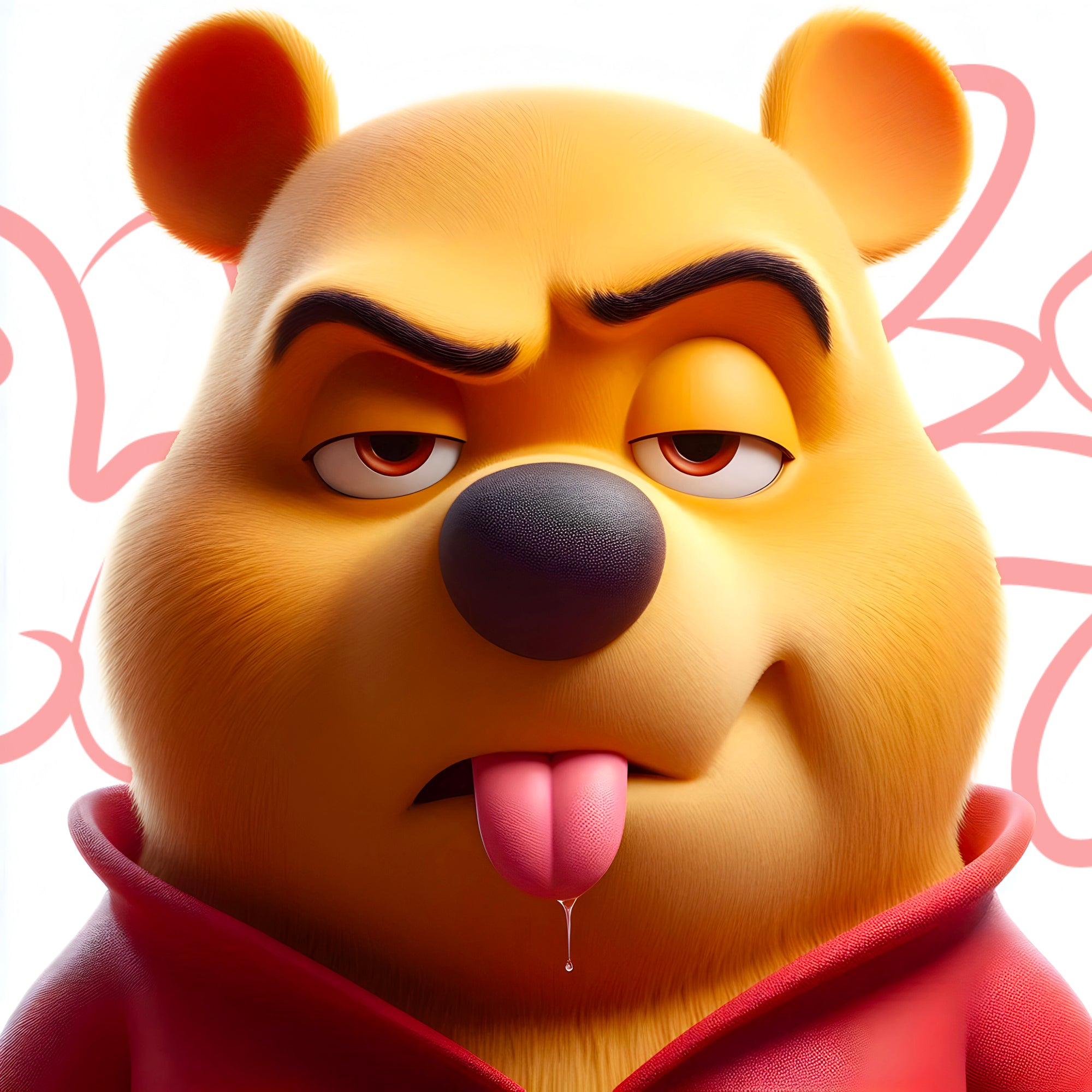 Tableau Portrait Winnie Sarcastique - Déco Murale Moderne - Fabulartz.fr