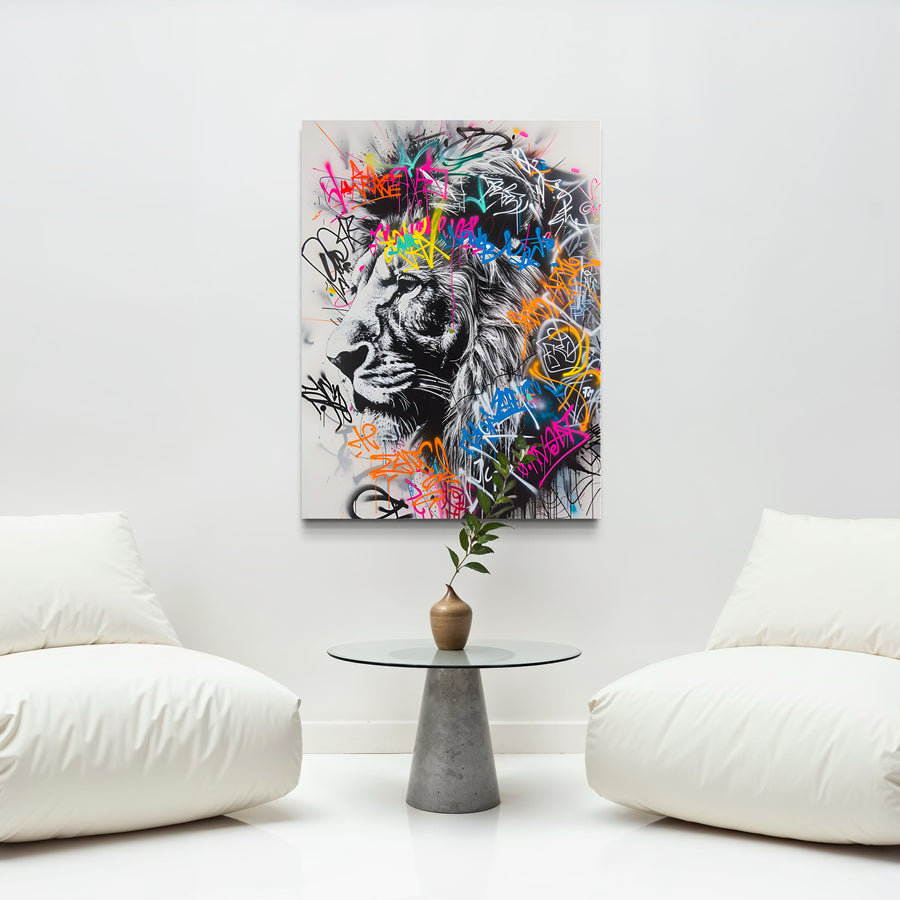 Modern abstract painting - Geometric Cosmos