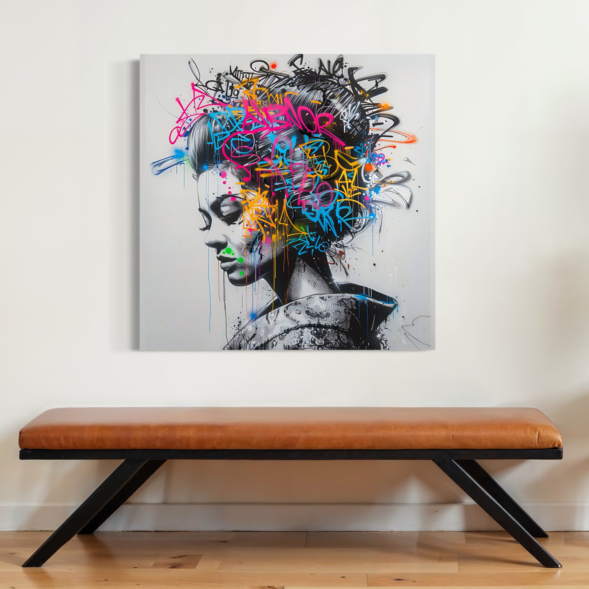 Tableau Wildstle - Silhouette d’Éva