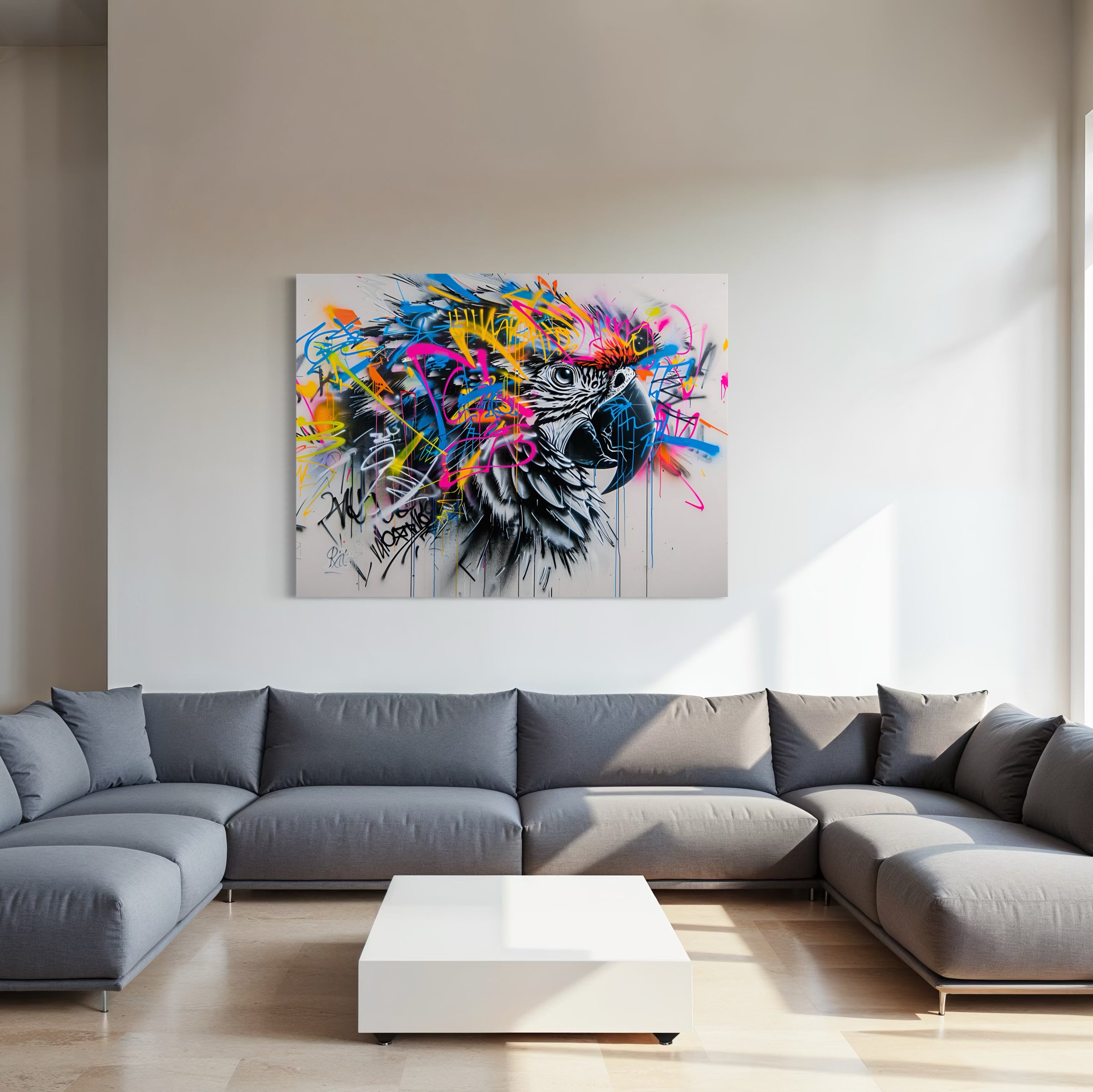 Pittura Animali Pantera Graffiti - Decorazione murale di design