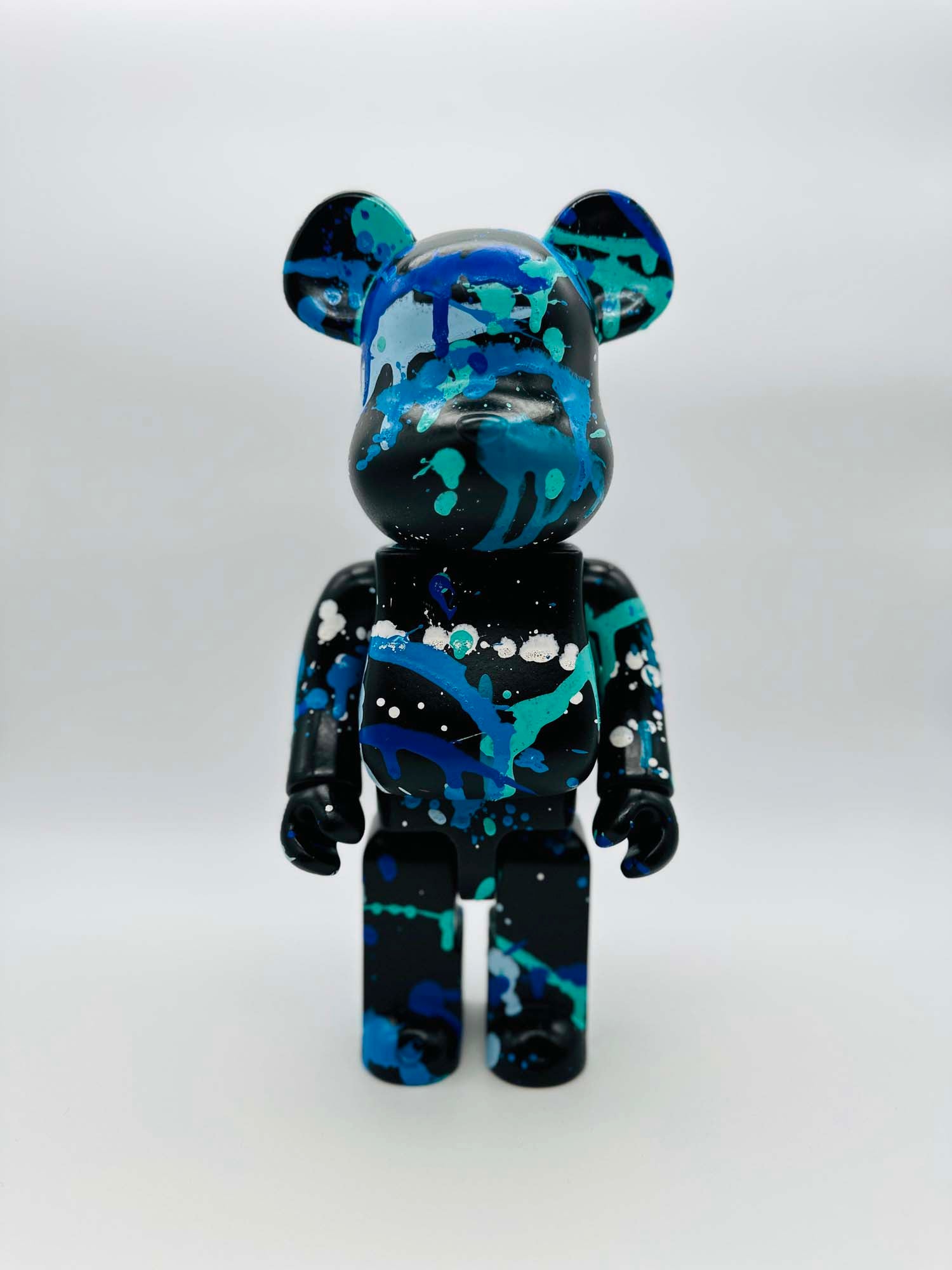 "La Pointe" Sculpture Contemporaine Bear - Street Art Bleu et Noir 1/1 - Fabulartz.fr