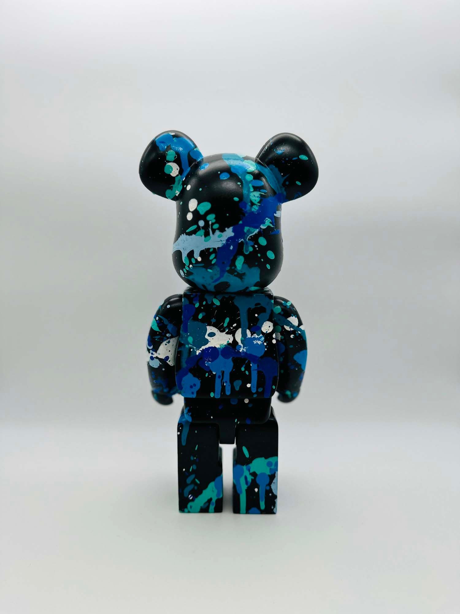"La Pointe" Sculpture Contemporaine Bear - Street Art Bleu et Noir 1/1 - Fabulartz.fr
