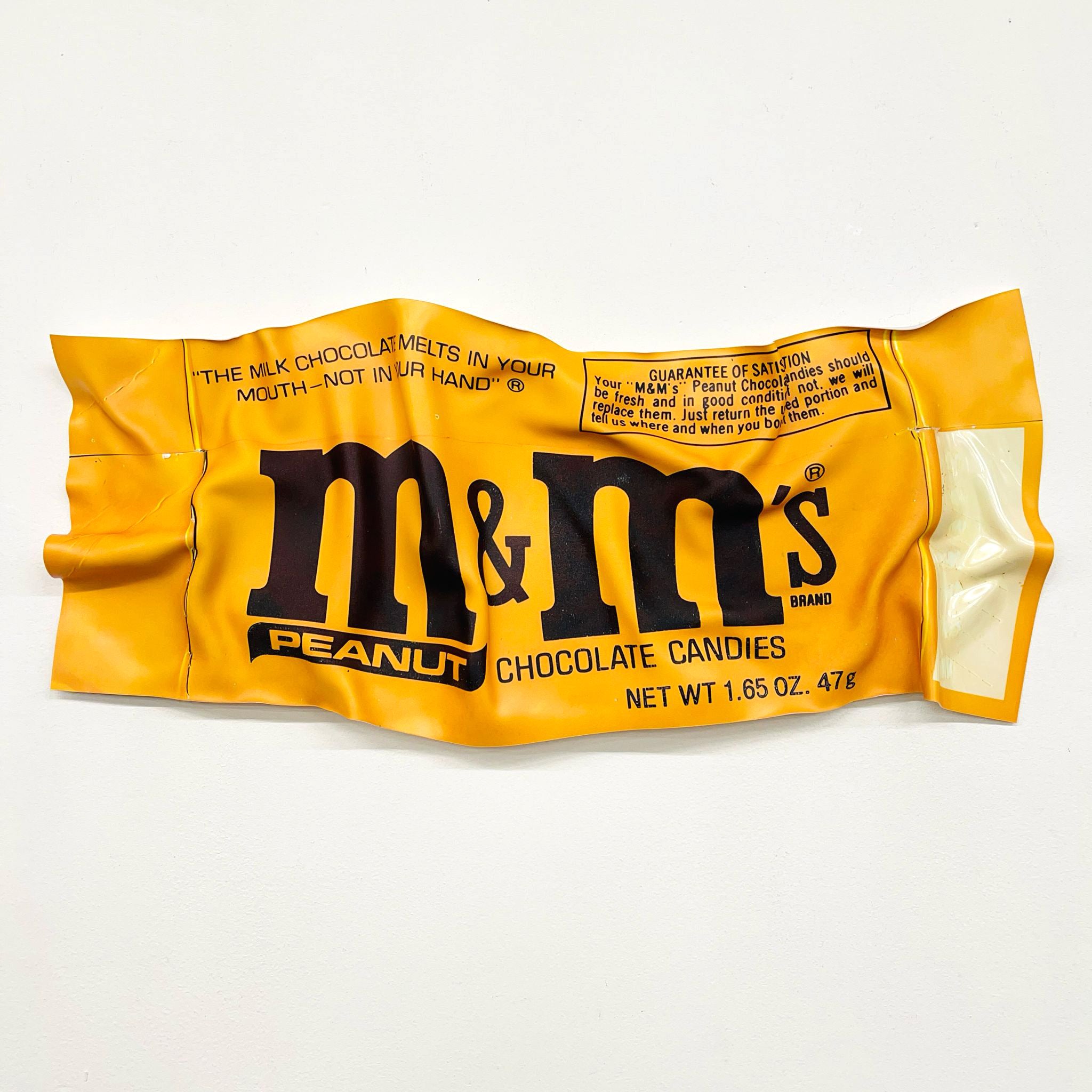 Tableau froissé - m&m's