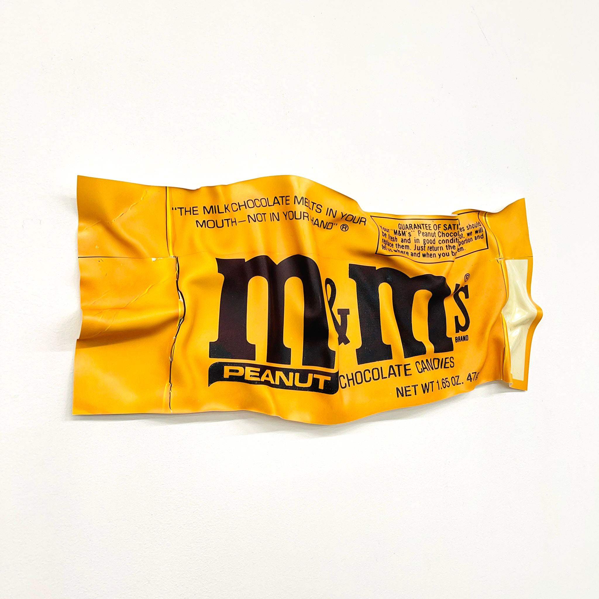 Tableau froissé - m&m's