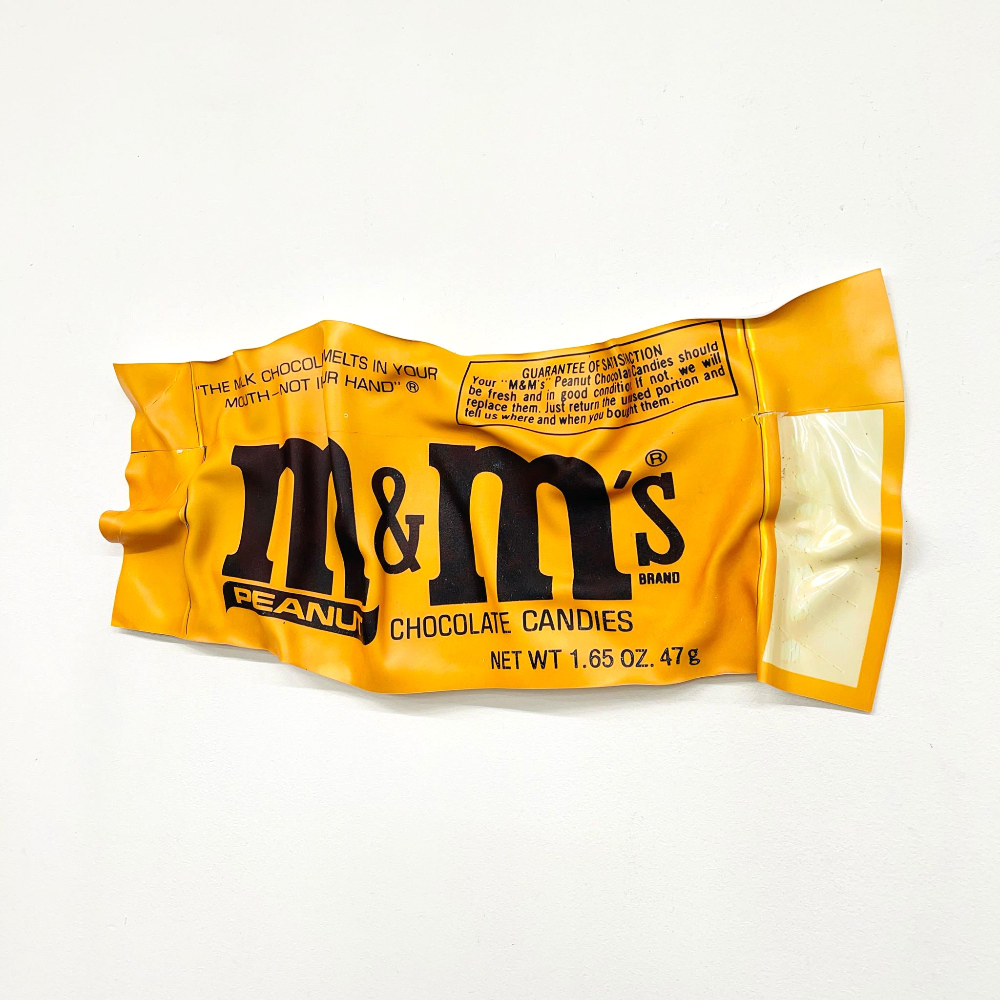 Tableau froissé - m&m's