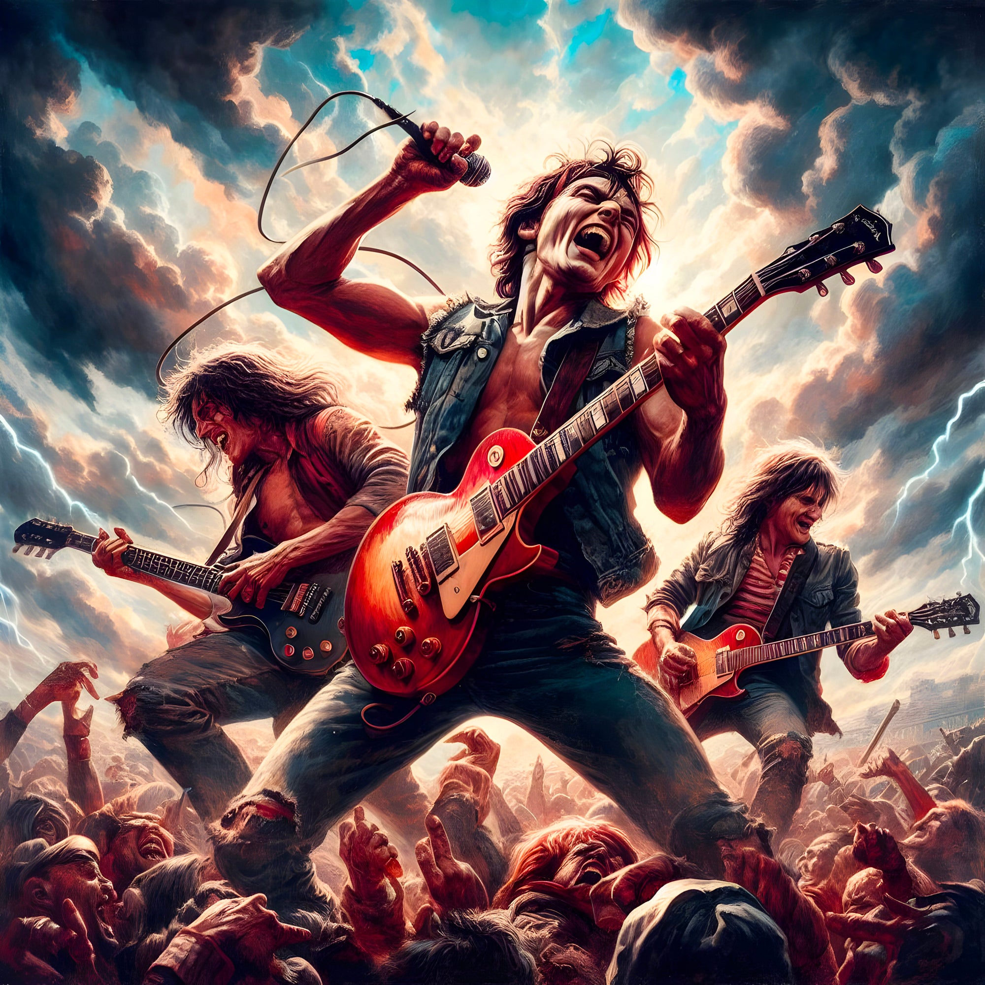 Tableau ACDC Scène Rock - Décoration Murale Design - Fabulartz.fr