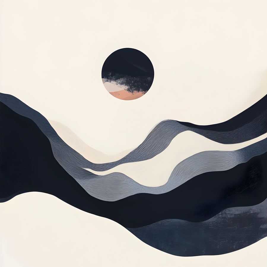 Tableau Abstrait - Harmonie Nocturne